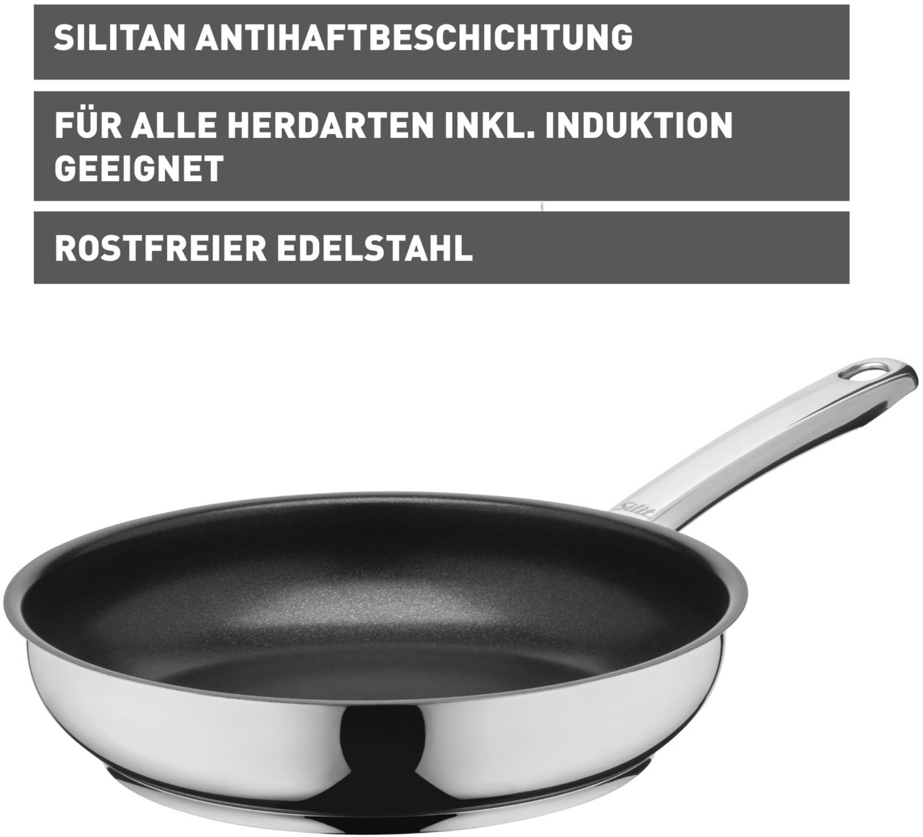 Silit Bratpfanne "Calabria Induktion" Cromargan Edelstahl Rostfrei 18/10 1 günstig online kaufen