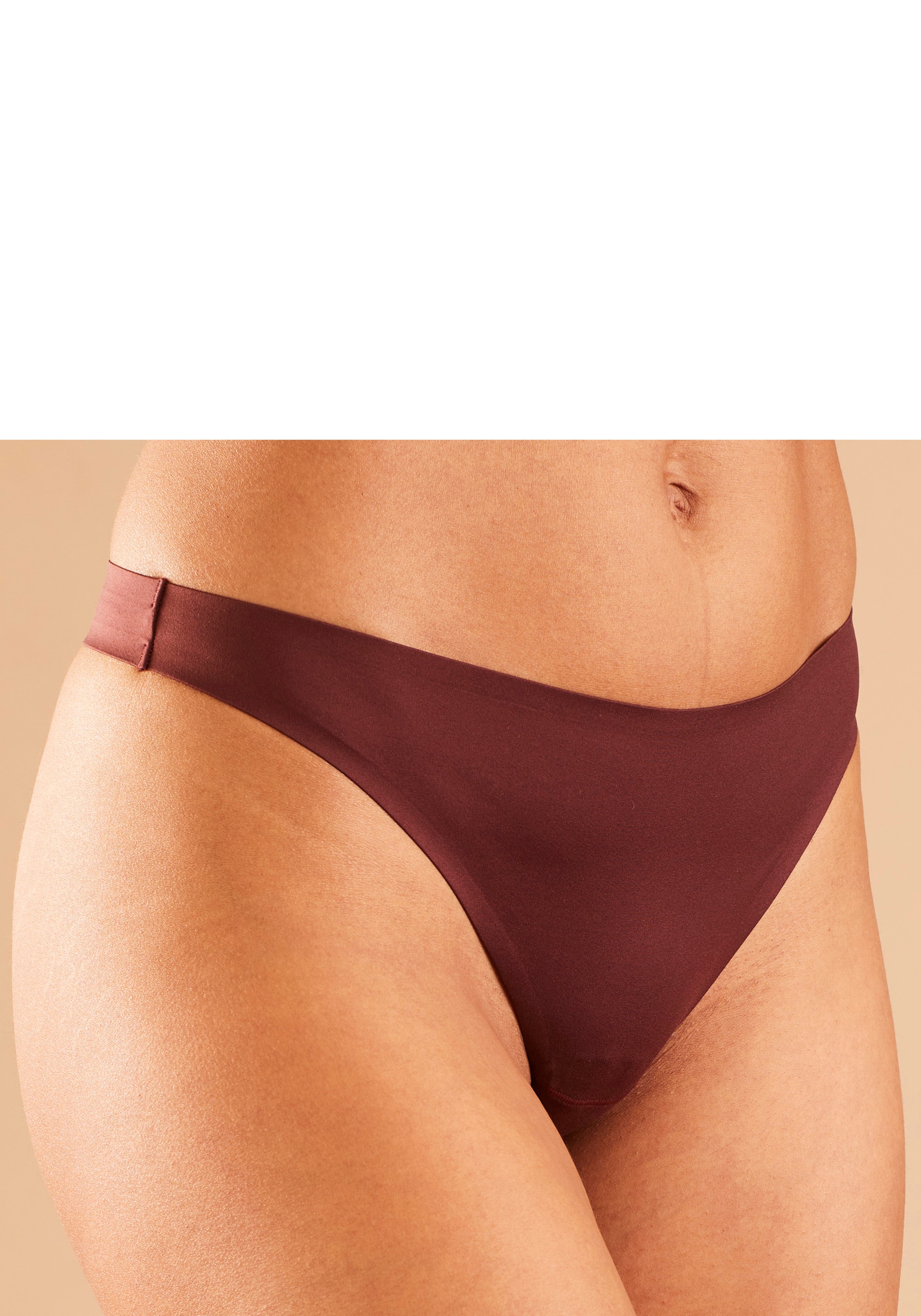 Nuance by Lascana String SEAMLESS, mit extraflachen, geklebten Kanten, nahezu unsichtbar
