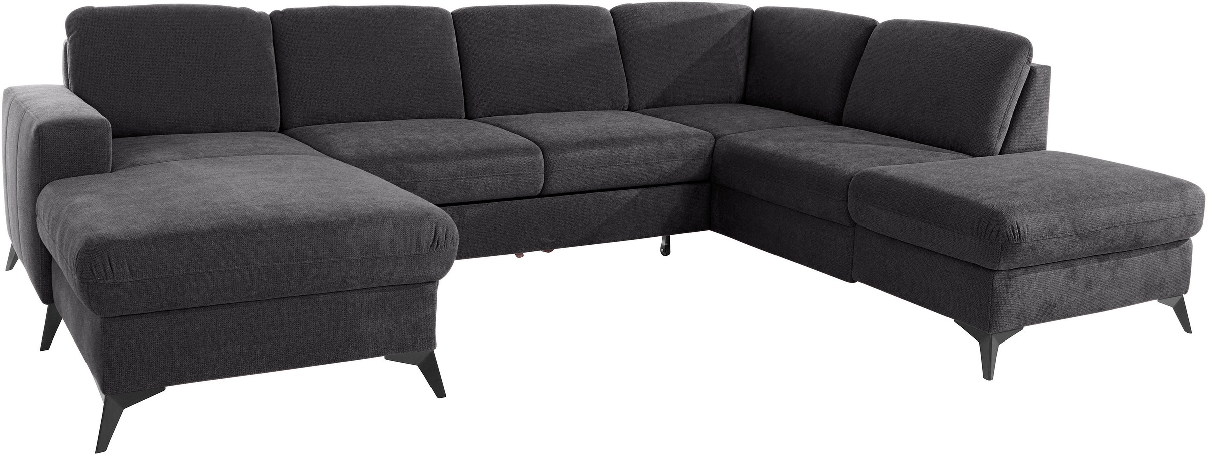Places of Style Wohnlandschaft »Lolland U-Form«, Wahlweise mit Bettfunktion und Stauraum, auch mit abwischbarem Bezug