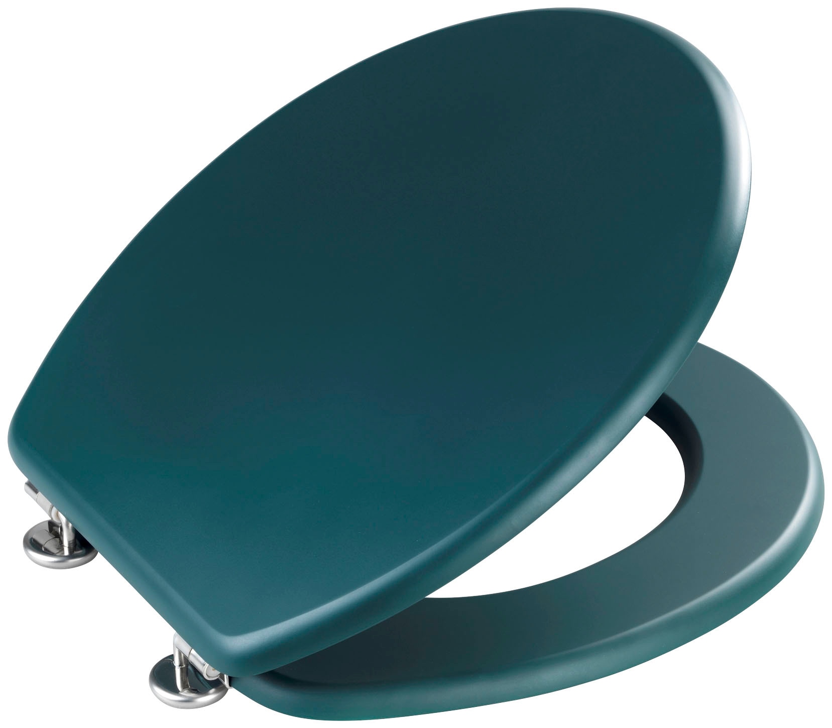 WENKO WC-Sitz »Prima«, dunkelgrün matt, aus MDF gefertigt, feuchtigkeitsresistent