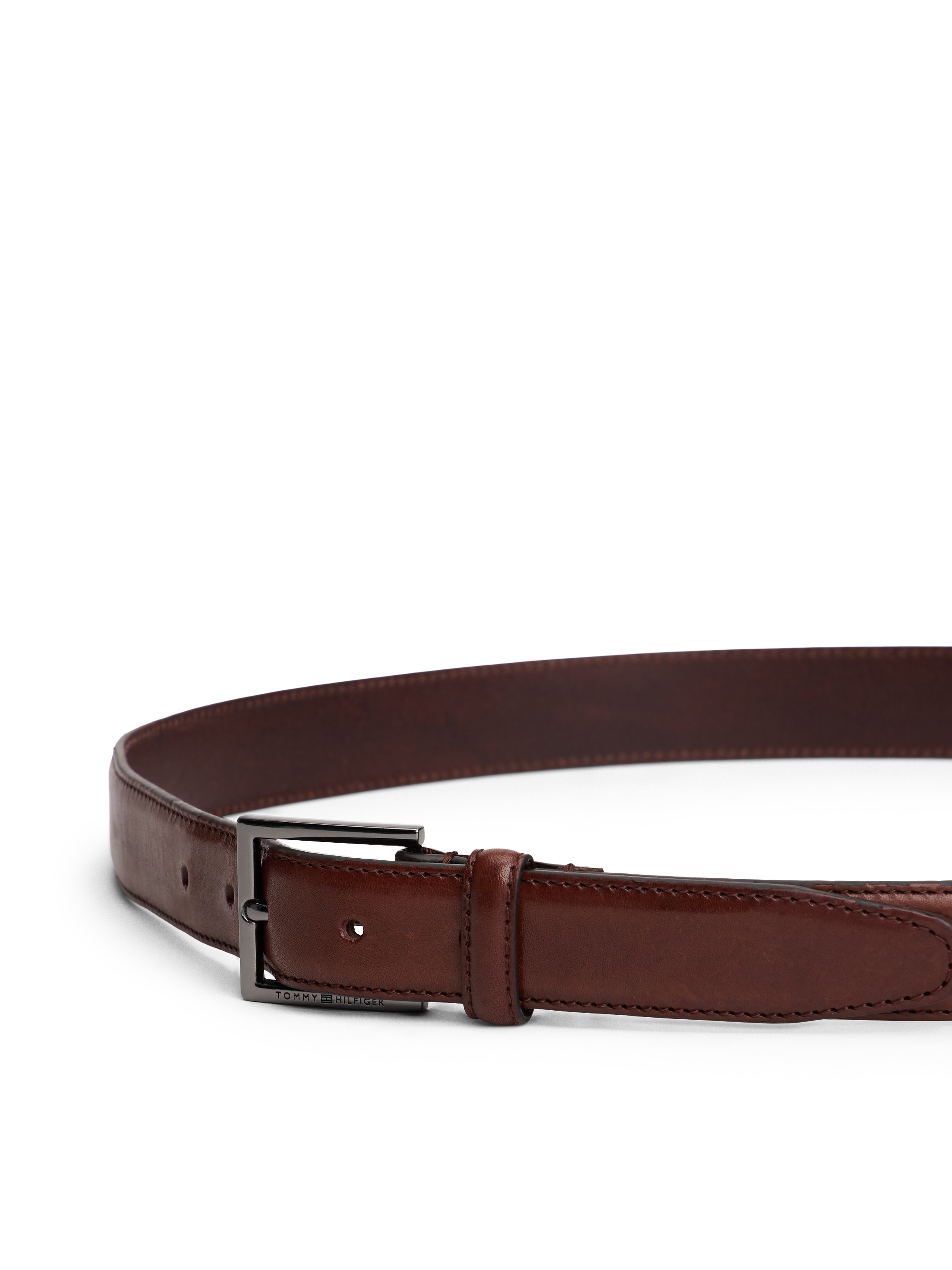 Tommy Hilfiger Ledergürtel »HUDSON LEATHER«, Größenverstellbar