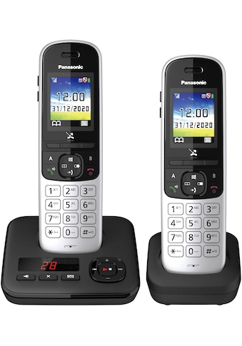 Panasonic Schnurloses DECT-Telefon »KX-TGH722 Duo«, (Mobilteile: 2), mit Anrufbeantworter kaufen