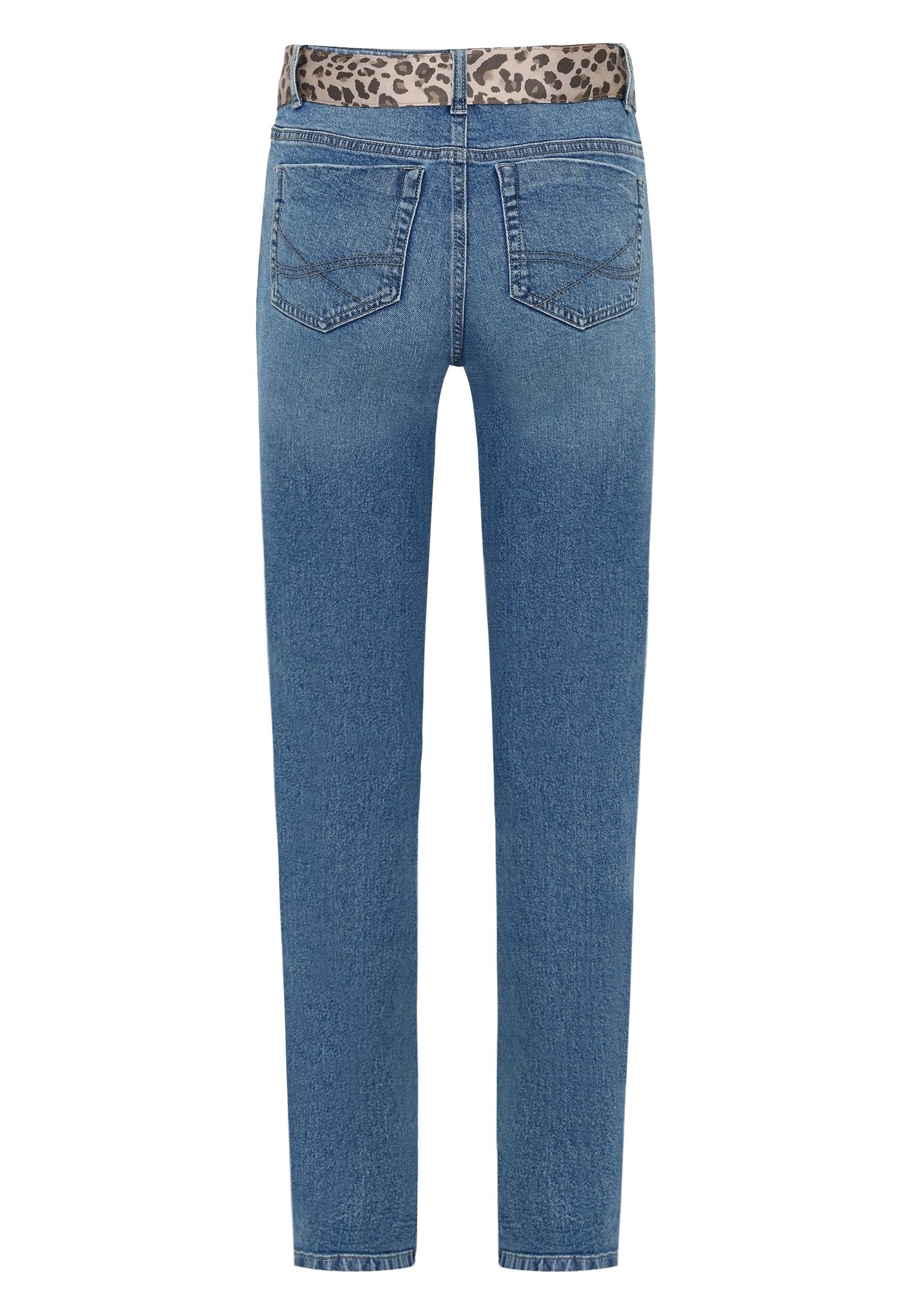Zero Slim-fit-Jeans »Damen mit Leo-Gürtel Style Orlando 28 Inch«
