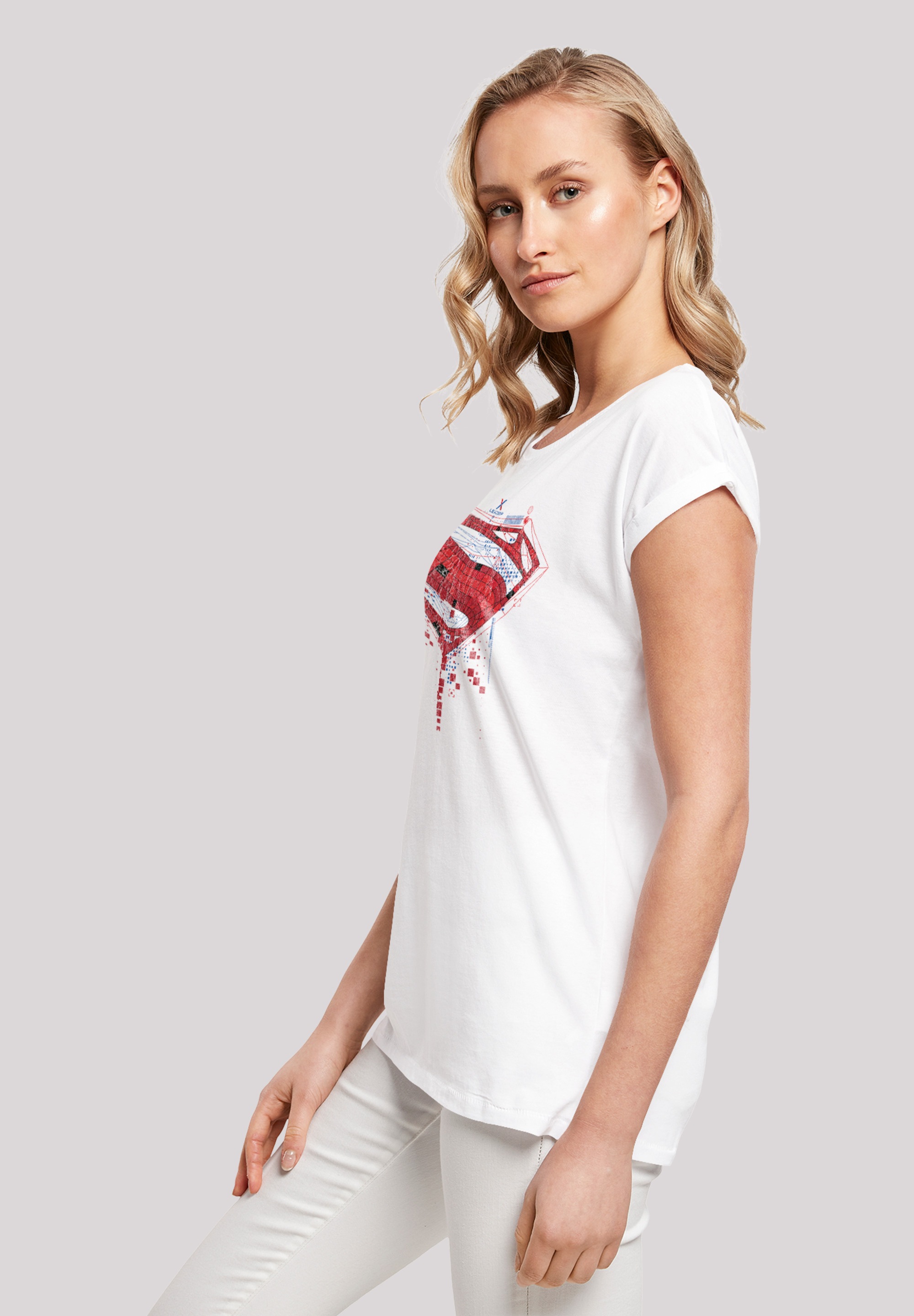 F4NT4STIC T-Shirt »DC Comis Superhelden Superman Geo Logo«, Print