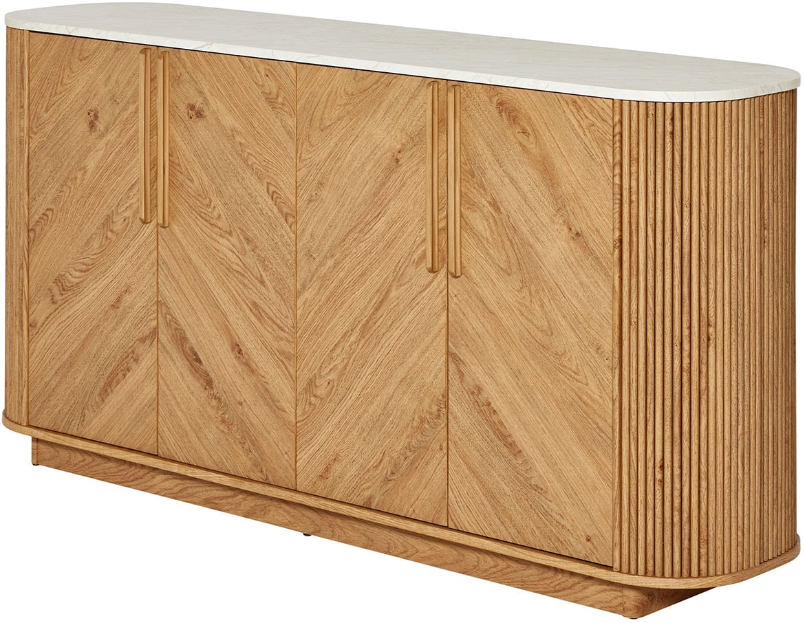 Jahnke Sideboard "ARROW SB 160", (1 St.), Sideboard, abgerundet, Fischgrät- günstig online kaufen