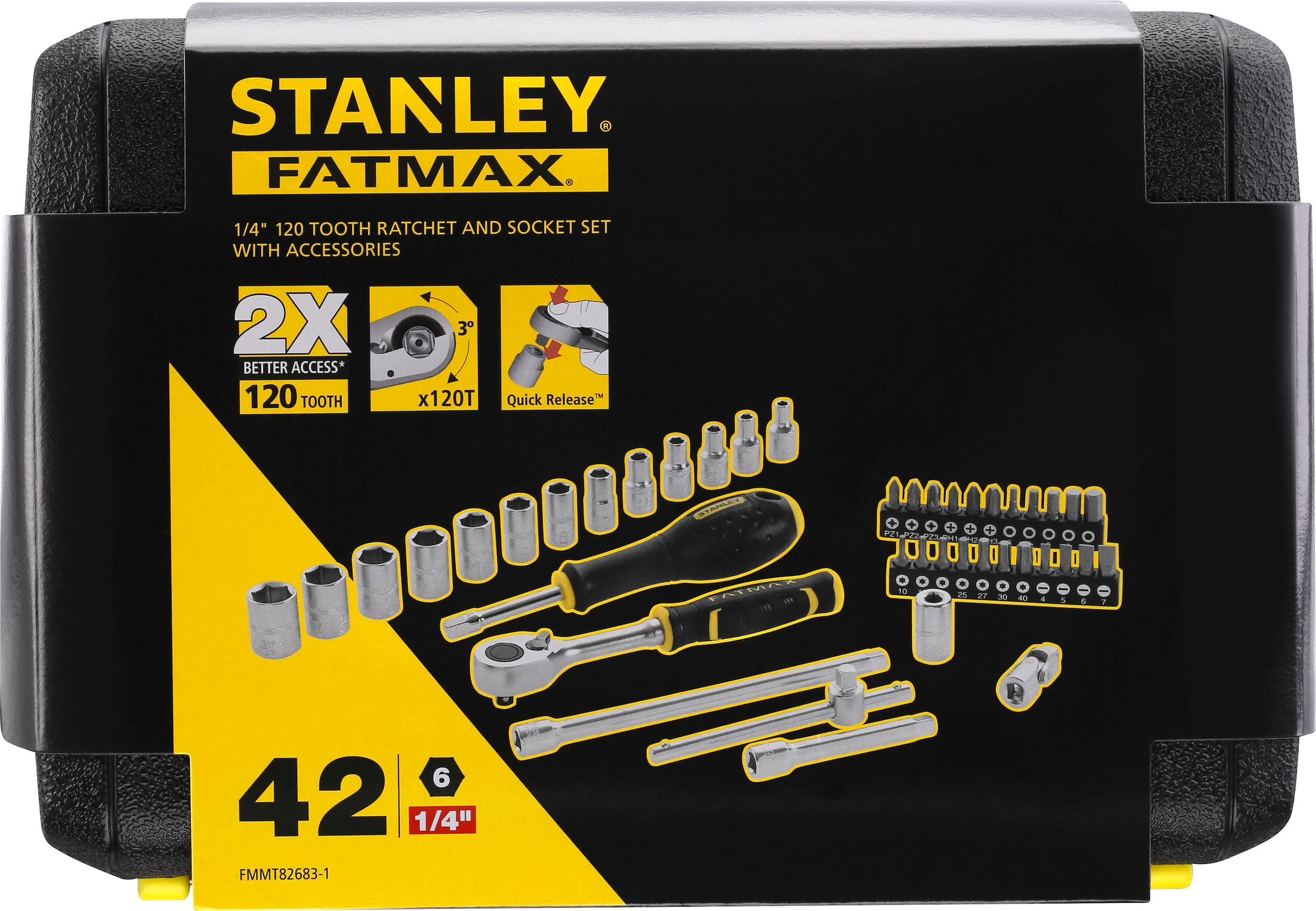 STANLEY Steckschlüssel »FMMT82683-1 Steckschluessel-Set ¼