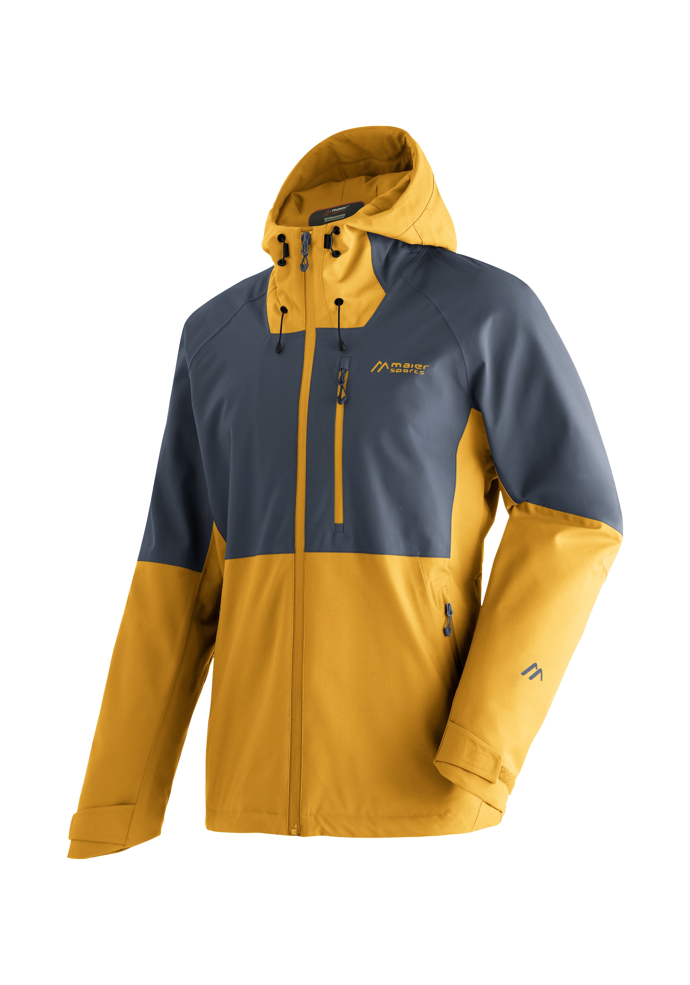 Maier Sports Funktionsjacke "Metor Move M", Herren Outdoorjacke, wasserdicht, RV-Taschen, Kapuze