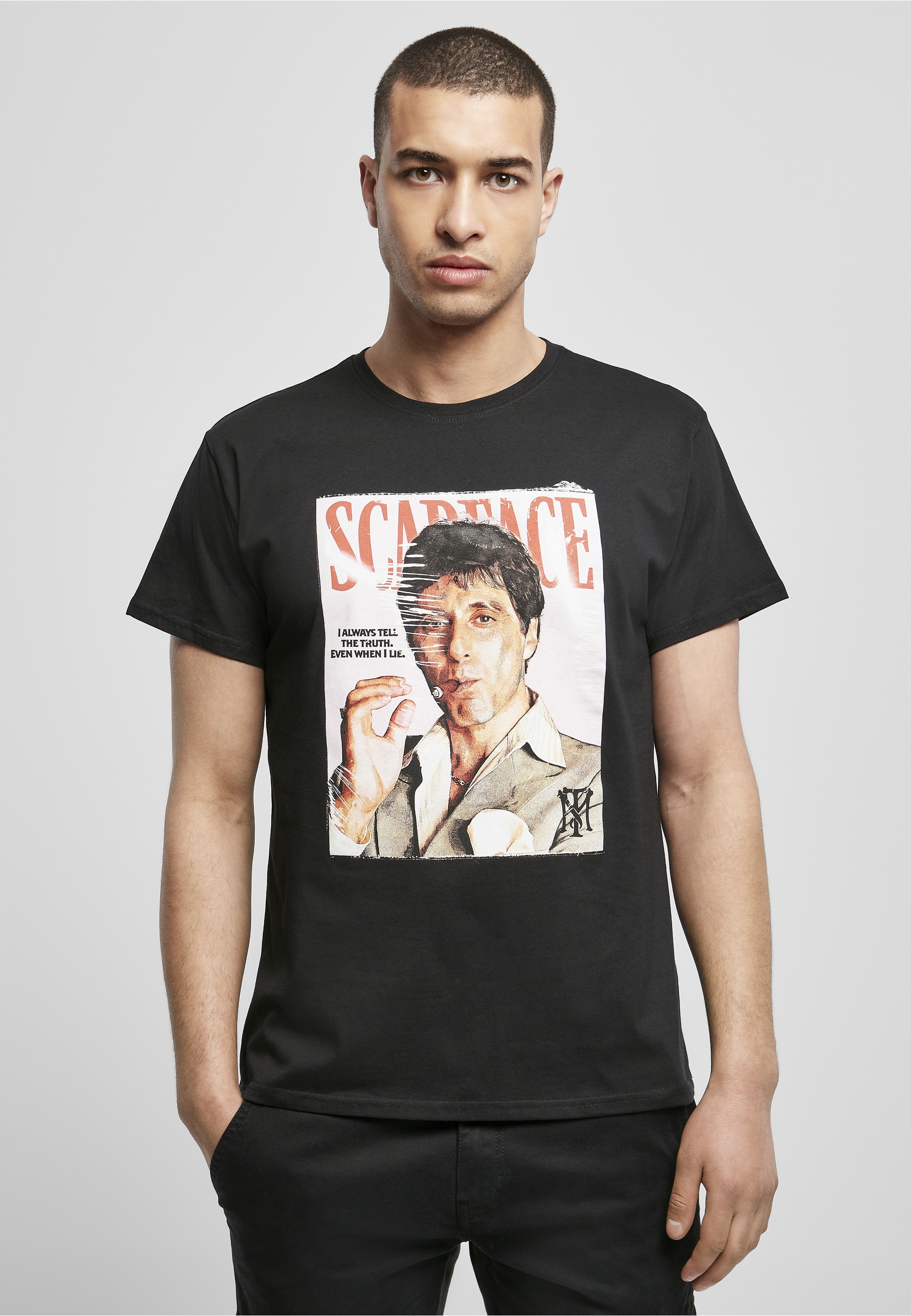 Merchcode Kurzarmshirt »Merchcode Herren Scarface Magazine Cover Tee« 1 Stk.