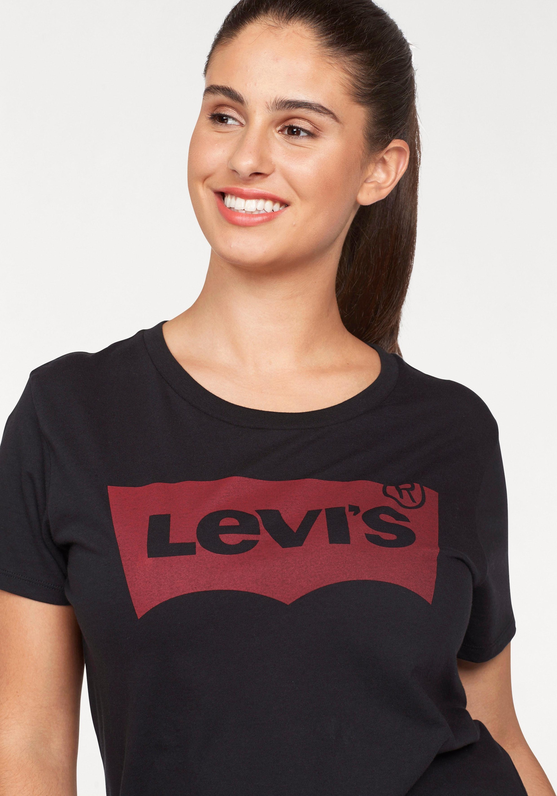 Levi's® Plus T-Shirt »Perfect Tee«, mit Batwing-Logo