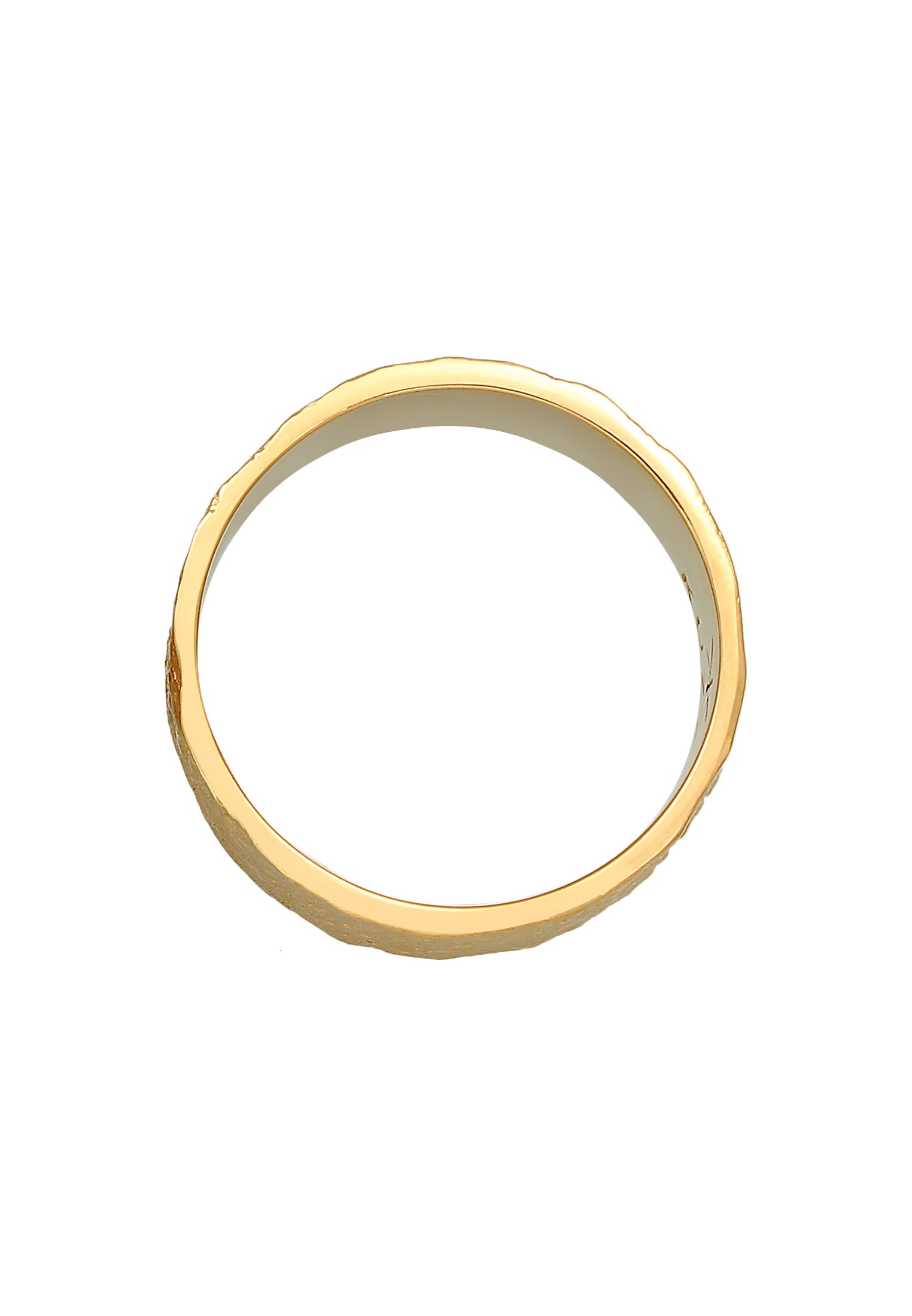 Silberring KUZZOI "Herren Bandring Organic Struktur 925 Silber" Gr. 64, gold, Fingerringe, Herren, 64mm, ohne Stein, Silber 925 (Sterlingsilber), 9mm, Silberring 2
