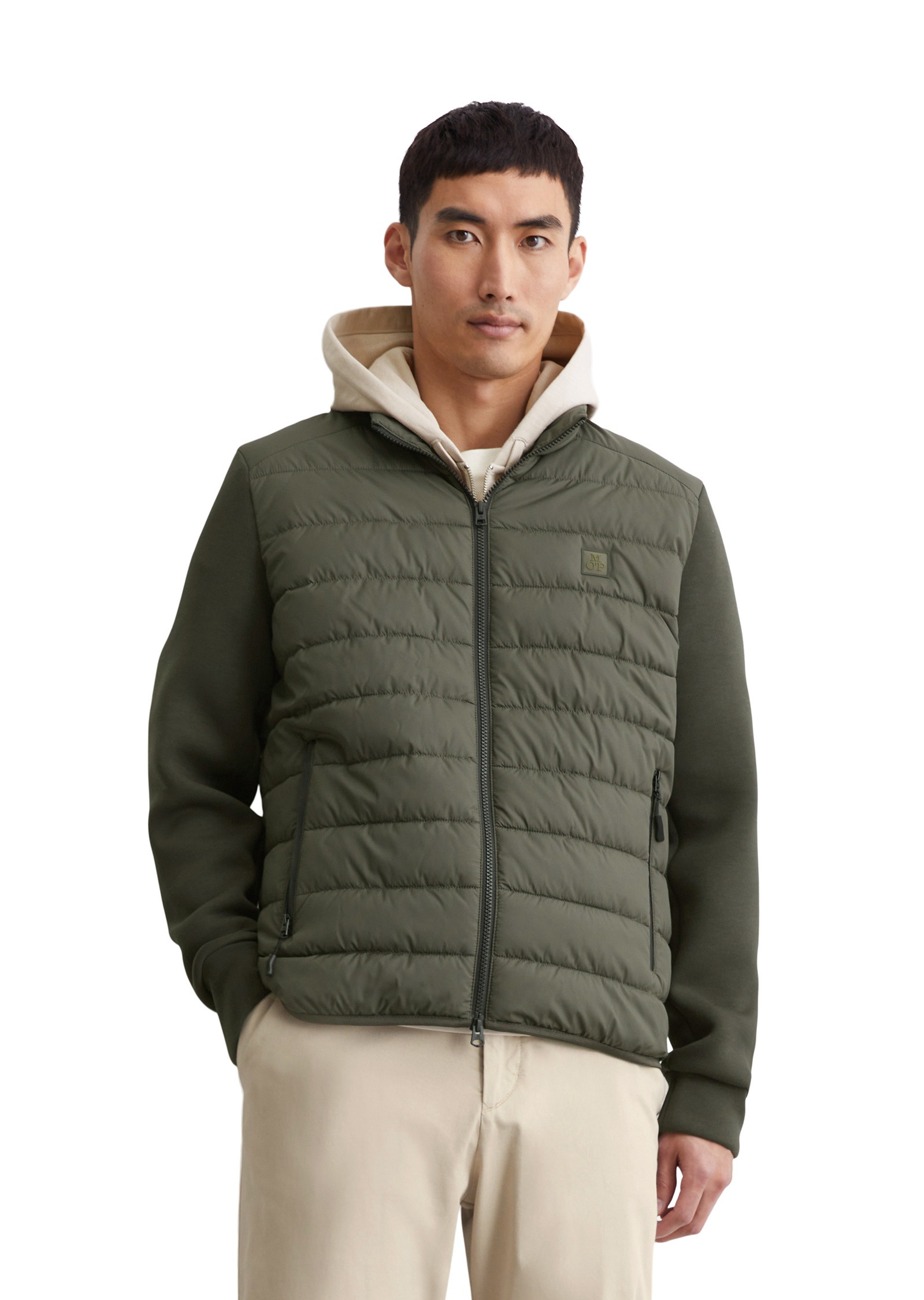 Marc O'Polo Outdoorjacke »mit weichen Scuba-Ärmeln...