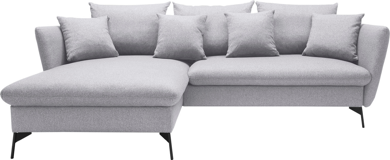 OTTO home Ecksofa "LIVORNO,258 cm, L-Form," Schlaffunktion u. Bettkasten (1 günstig online kaufen