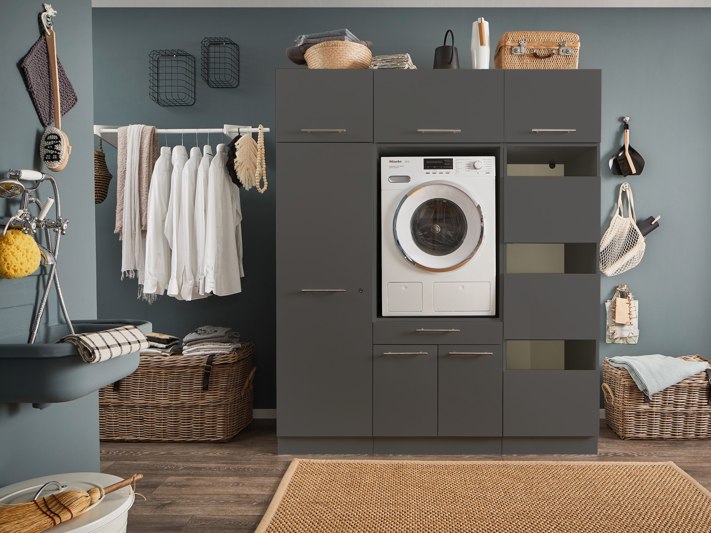 Laundreezy Mehrzweckschrank-Set "LAUNDREEZY LDSK9", Breite 167,5 cm günstig online kaufen