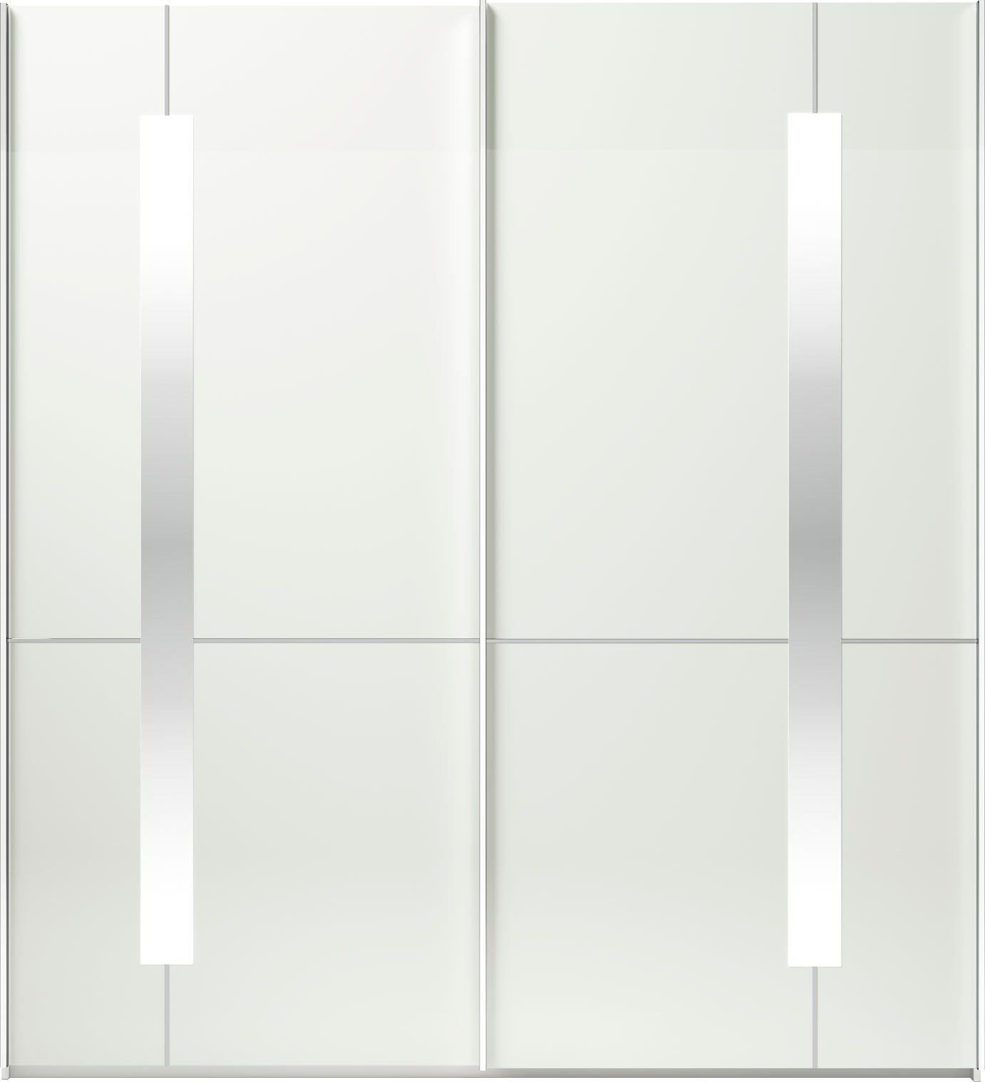 Thumbnail - Musterring Schwebetürenschrank "Imola W", inkl. Einlegeböden und Kleiderstangen, mit Glastüren inkl. Zierspiegel