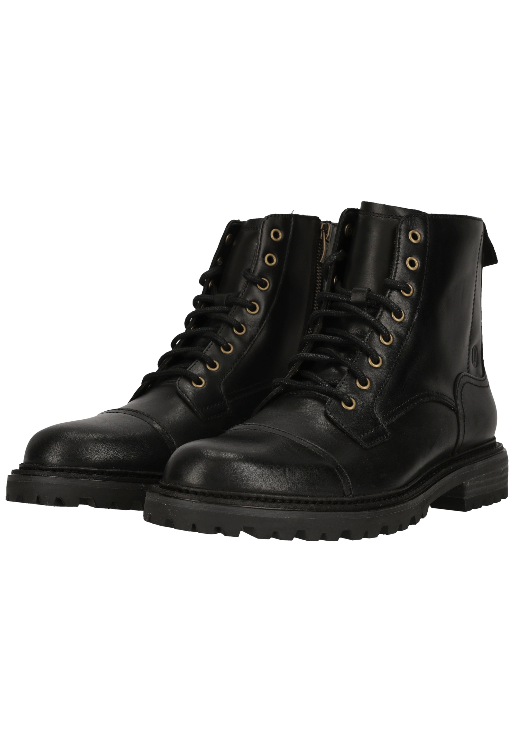 Clarks Stiefelette »Clarkridge Hi Black Leather«  mit akzentuierenden Details