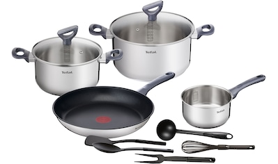 Topf-Set »Daily Cook«, Edelstahl, (Set, 11 tlg., Stielkasserolle 16 cm, Kochtopf mit...