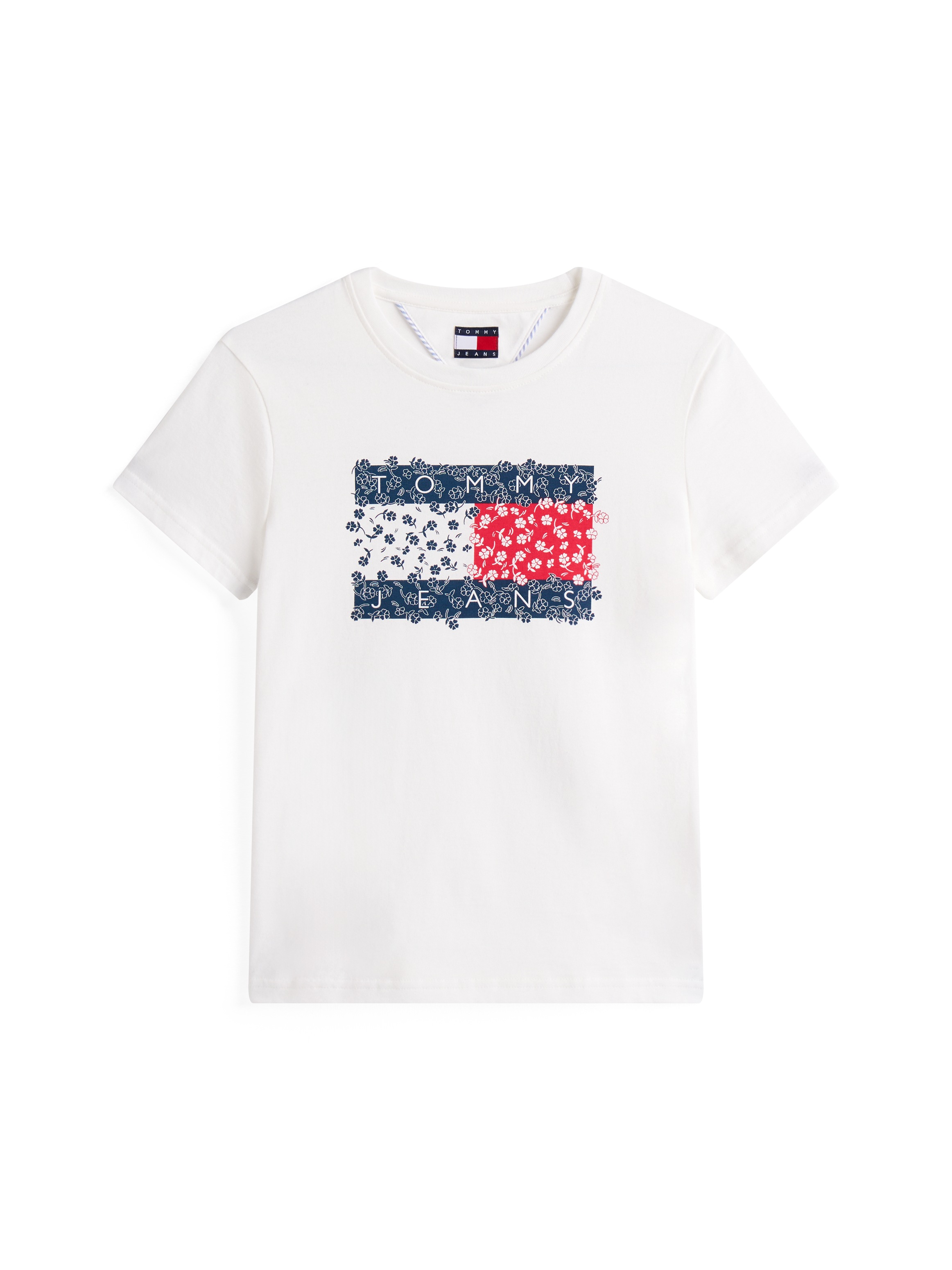 Thumbnail - Tommy Jeans Rundhalsshirt "TJW REG FLORAL FLAG TEE" mit Blumenprint