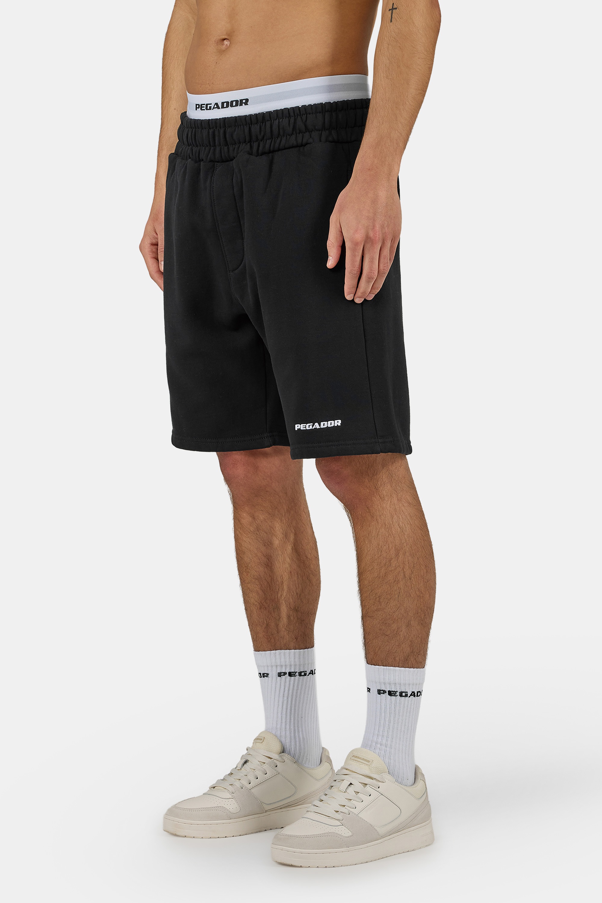PEGADOR Sweatshorts "LOGO HEAVY SWEAT SHORTS" Baumwollmischung, regular fit günstig online kaufen
