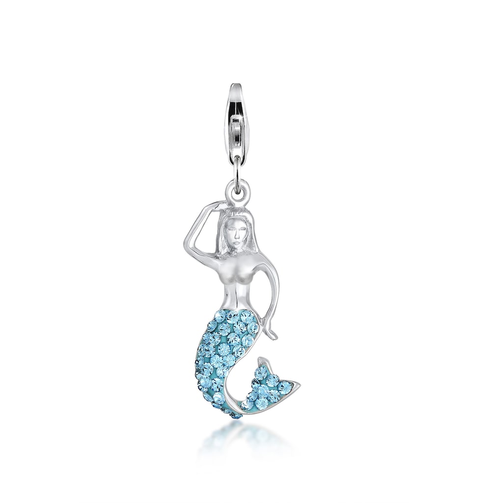 Nenalina Charm-Einhänger »Meerjungfrau Kristalle 925 Silber«