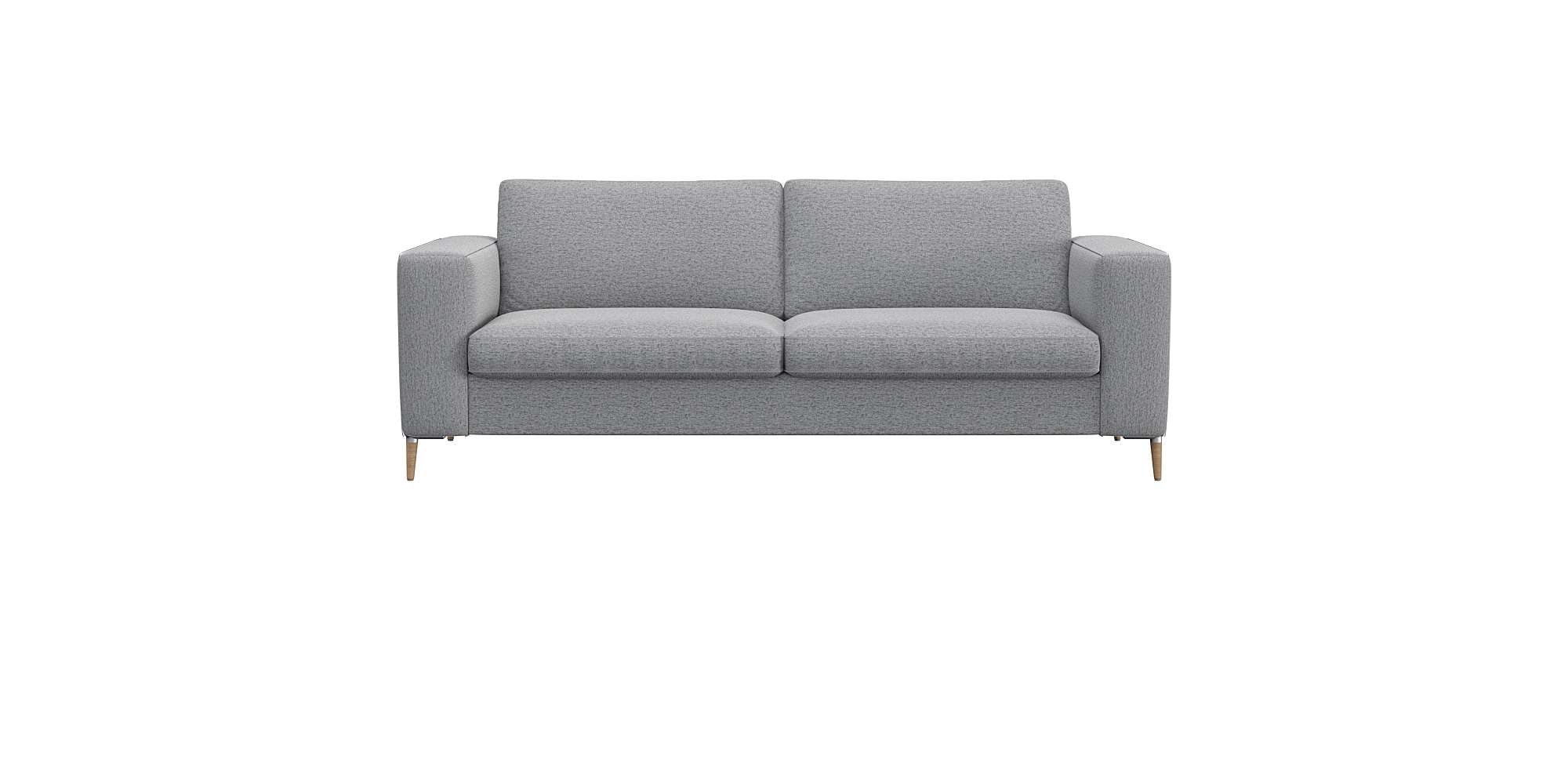 FLEXLUX 2,5-Sitzer "Fiore, super Sitzkomfort durch Kaltschaum," breite Armlehnen, Füße Alu+ Eiche