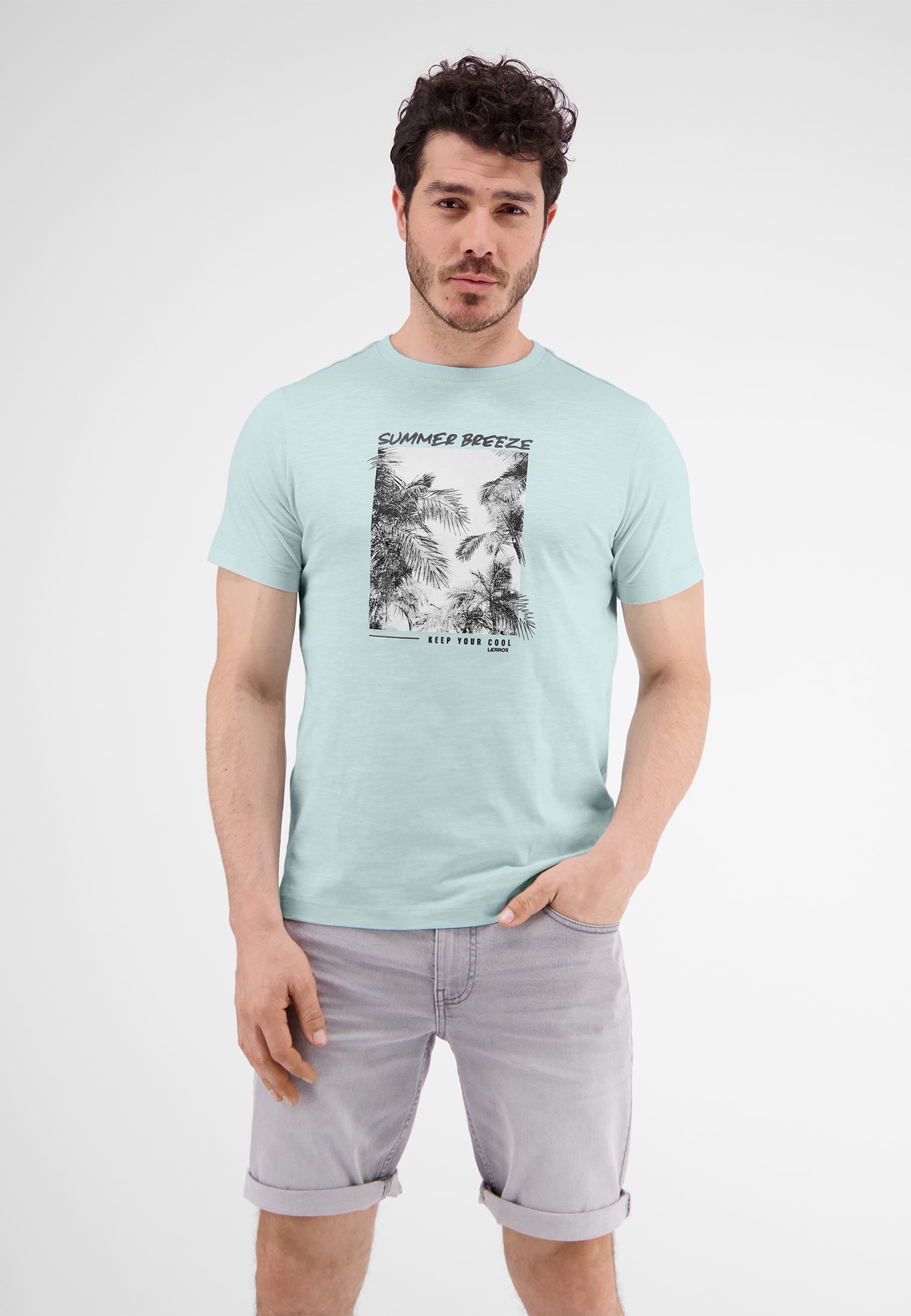 LERROS T-Shirt "LERROS T-Shirt mit Fotoprint" günstig online kaufen