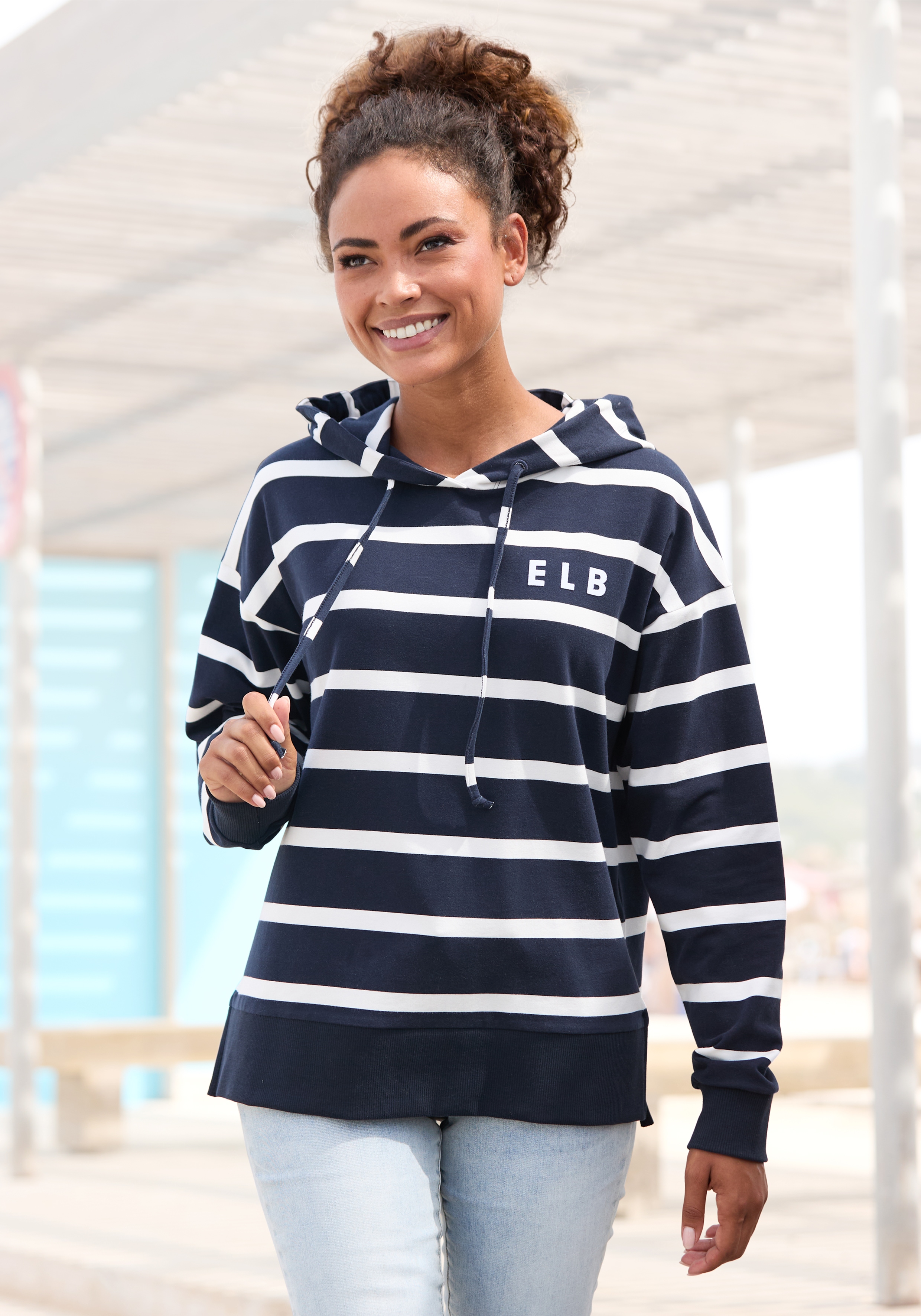 Elbsand Kapuzensweatshirt "Marvi", mit Logoprint