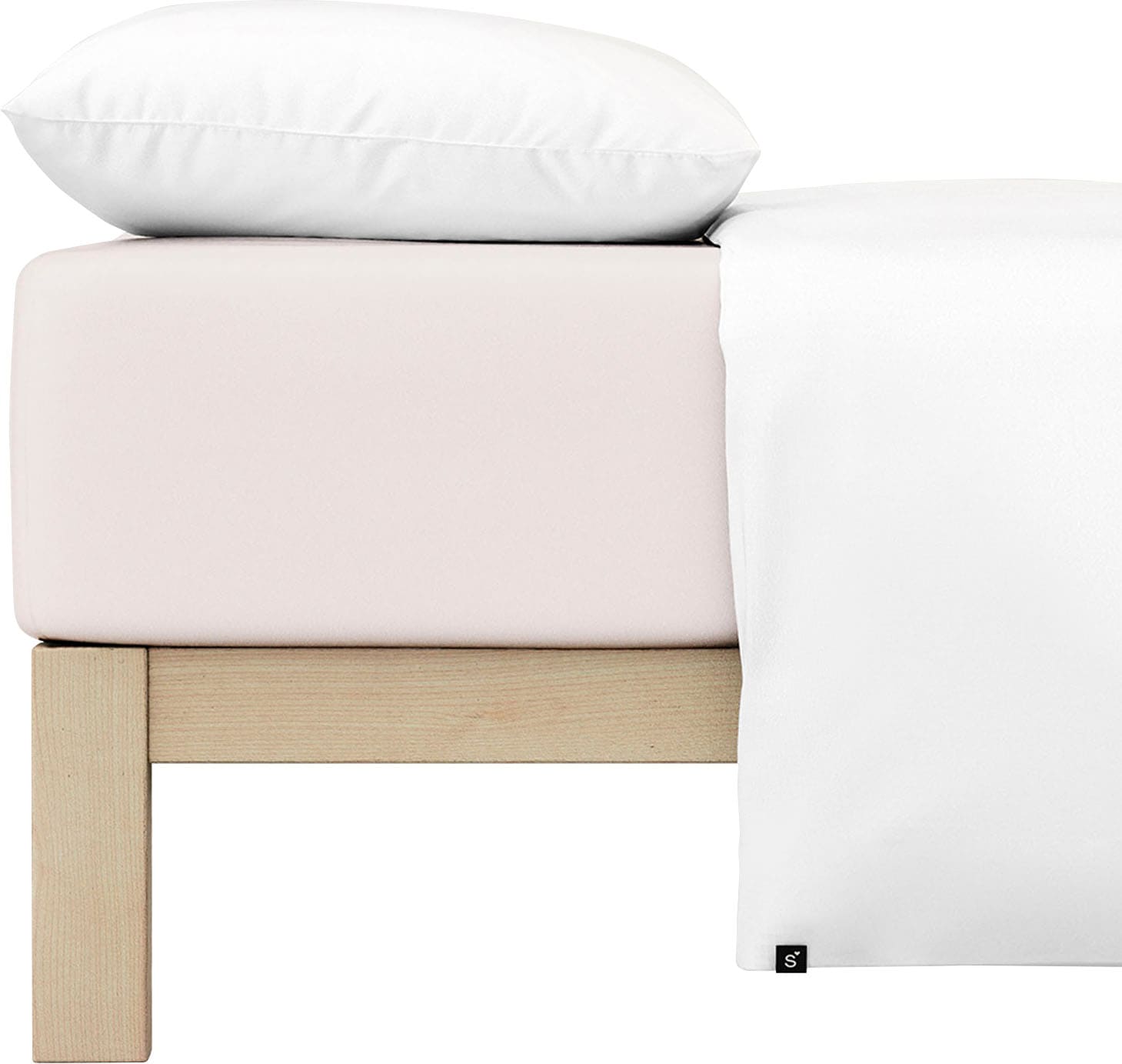 Schlafgut Spannbettlaken »PURE Bio-Baumwolle mit Elasthan, dehnbar blickdicht, straff, Bettlaken«, PREMIUM Laken für Matratzen bis 30cm Höhe, in 90x200, 140x200, 180x200