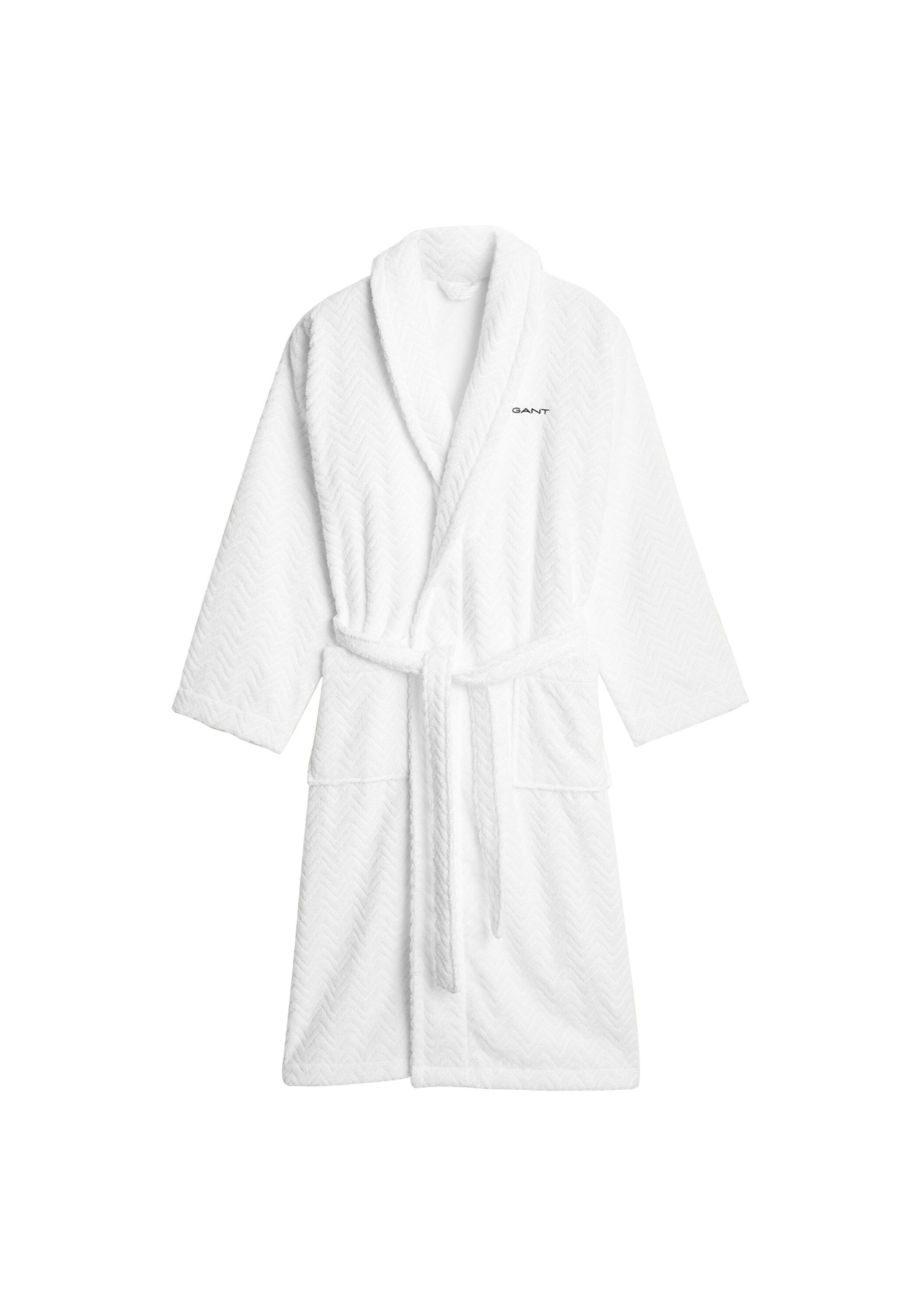 Gant Bademantel "Bademantel JACQUARD HERRINGBONE ROBE 1er Pack" 1 Stk. günstig online kaufen