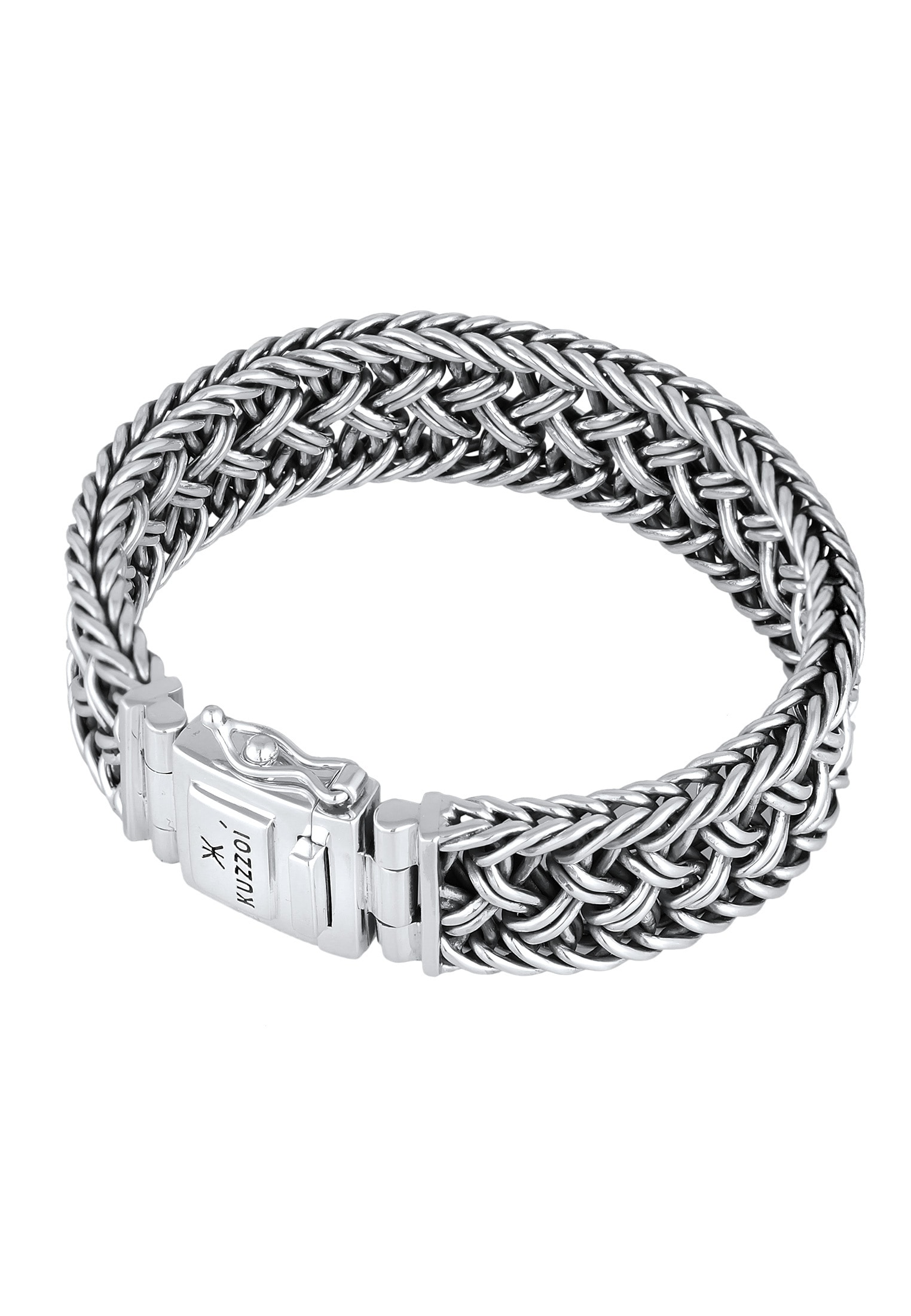 Kuzzoi Armband »Herren Silber BAUR Oberfläche | ▷ oxidiert« Maskulin für