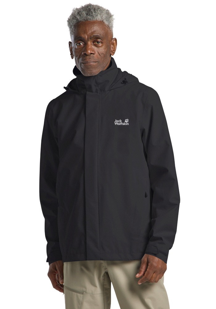 Jack Wolfskin Funktionsjacke "TRAILTIME 2L JKT M" mit Kapuze Wetterschutzjacke, wasser-und winddicht, atmungsaktiv
