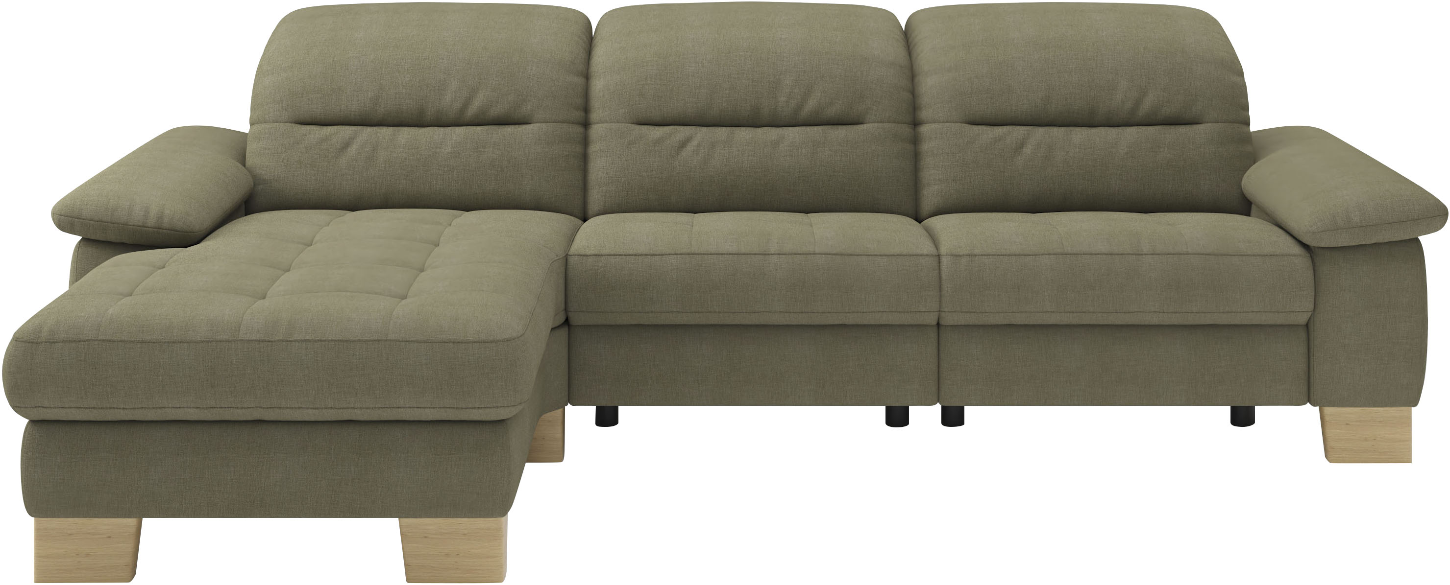 Home affaire Ecksofa "Basel, mit vollmotorischem Relaxkomfort, Breite 283cm"
