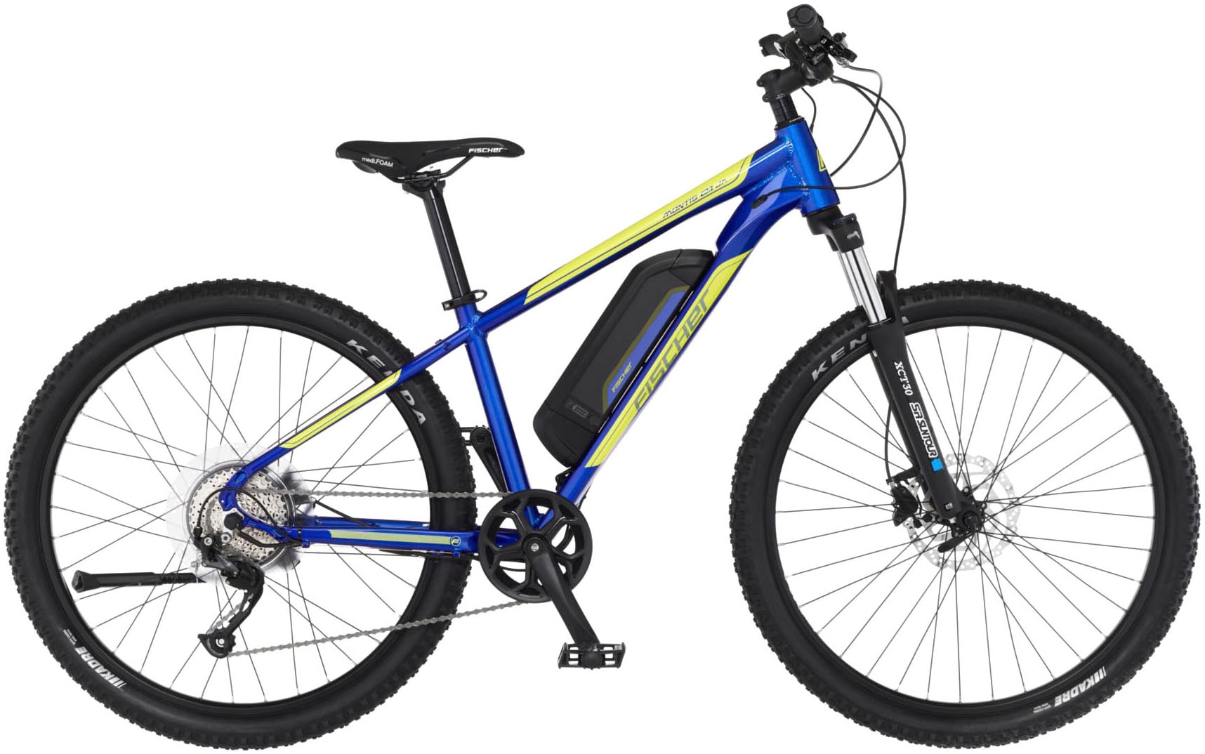 FISCHER Fahrrad E-Bike "MONTIS 2.1 422", 9 Gang, Pedelec, Elektrofahrrad für Damen u. Herren, MTB