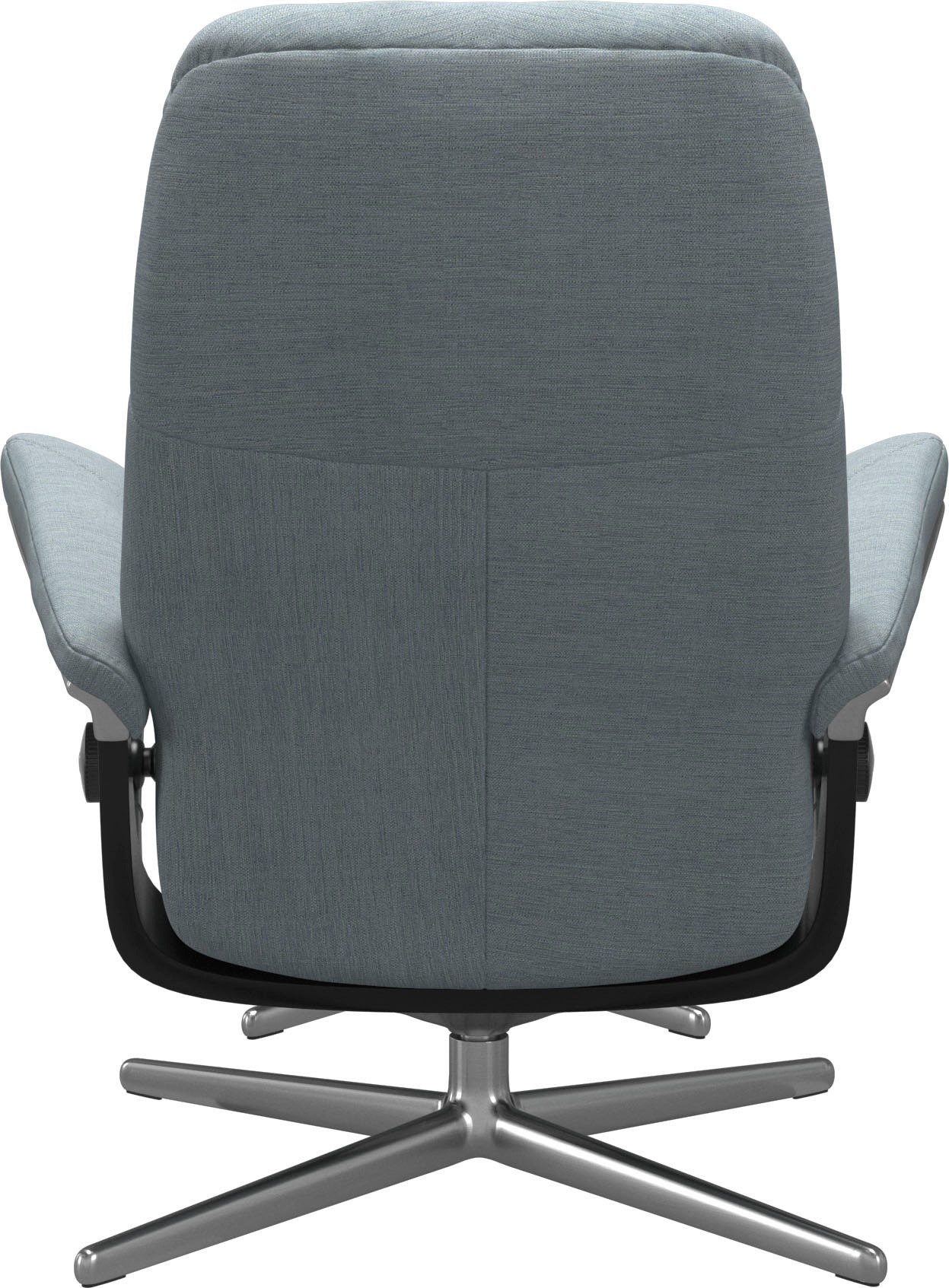Stressless® Relaxsessel »Consul«, (Set, Relaxsessel mit Hocker), mit Hocker, mit Cross Base, Größe S, M & L, Holzakzent Schwarz