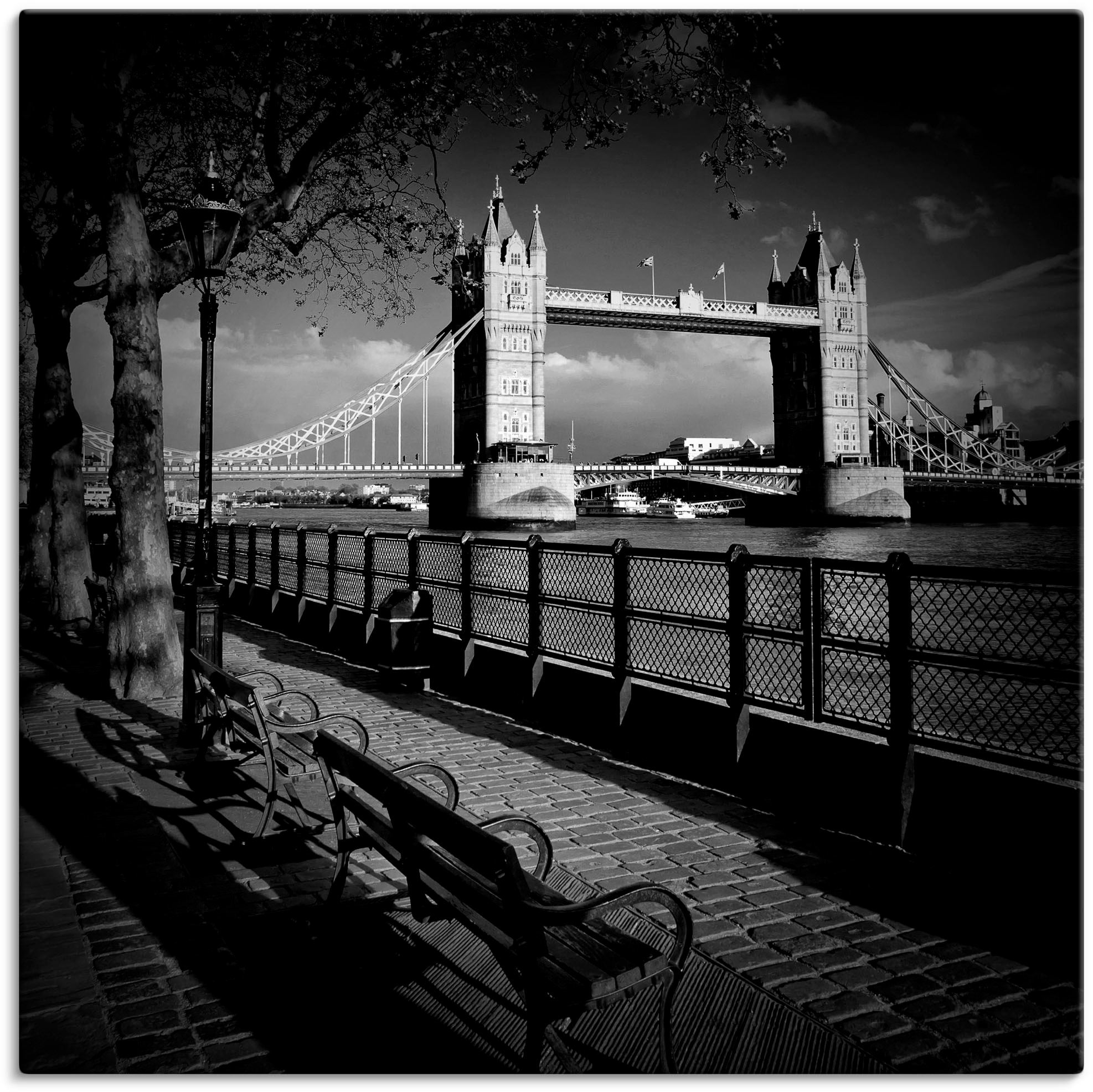 Artland Paveikslas »London ant Ufer der Themse...