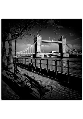 Wandbild »London Am Ufer der Themse«, Großbritannien, (1 St.)