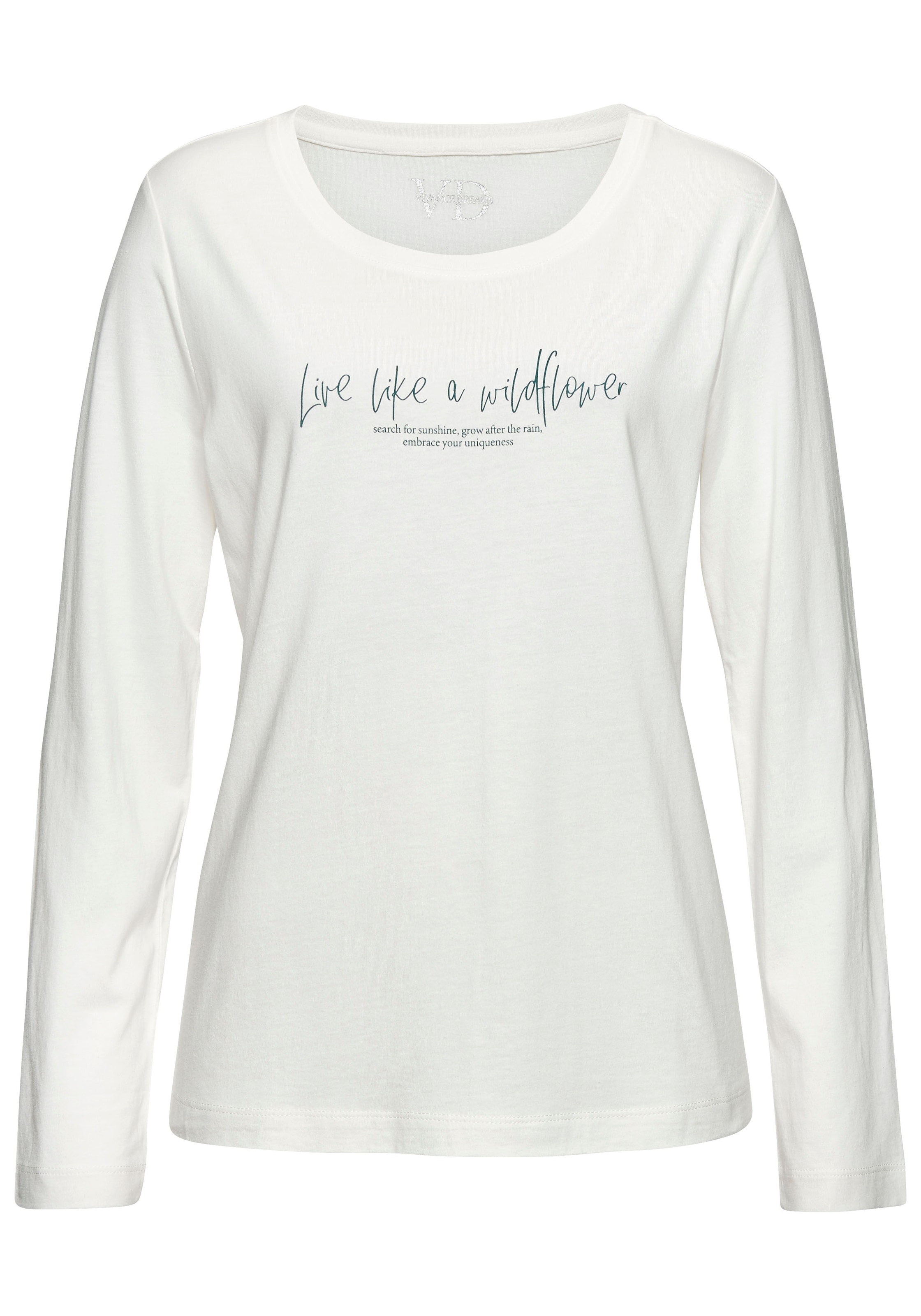 Vivance Dreams Pyjama, (2 tlg.), Mit schönem Muster