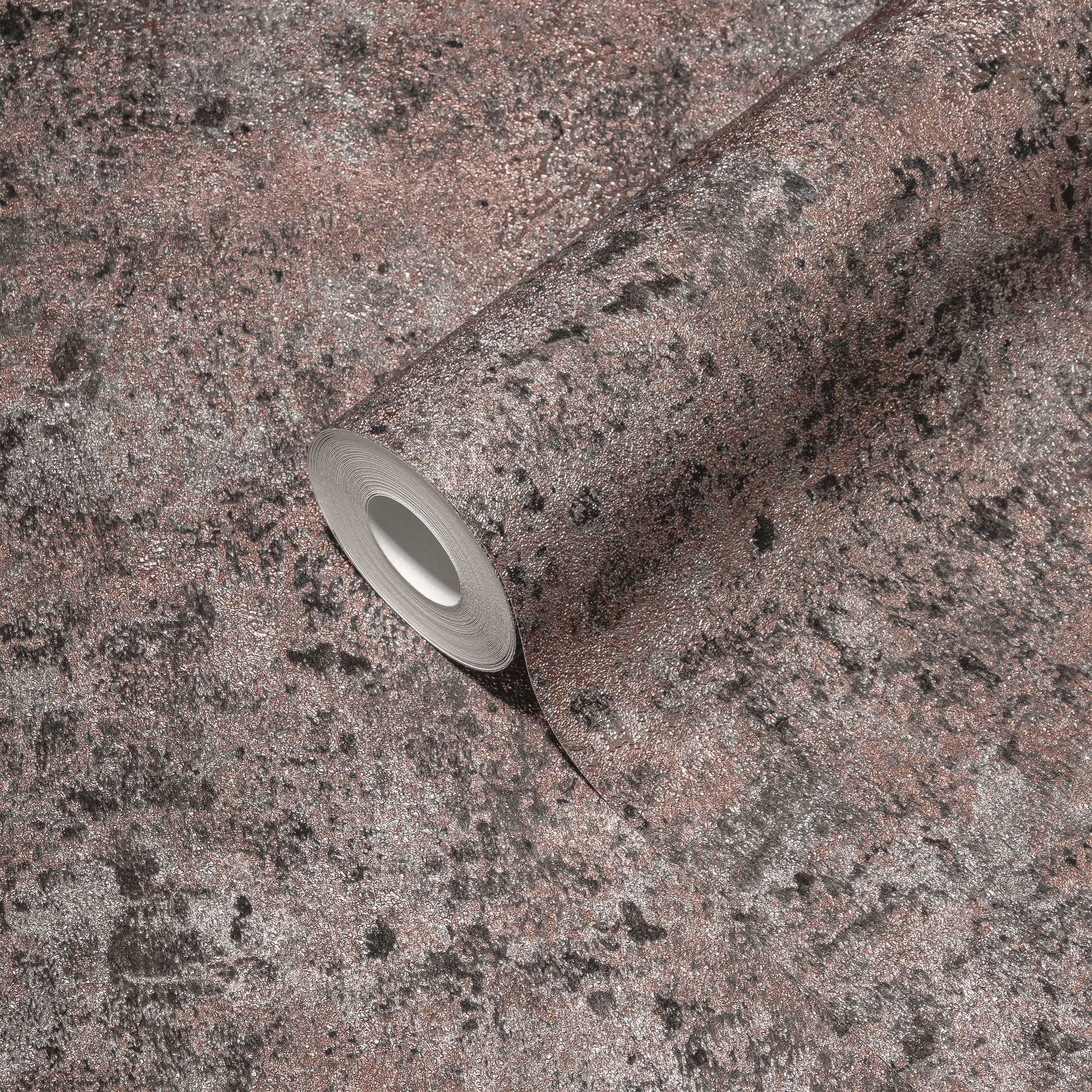 living walls Vliestapete »Metropolitan Stories. Travel Styles. Metallic-Tapete«, metallic-Metall-Effekte-gemustert, Grobe Struktur-Tapete Putzoptik Designtapete Hochwertig Tapeten Flur