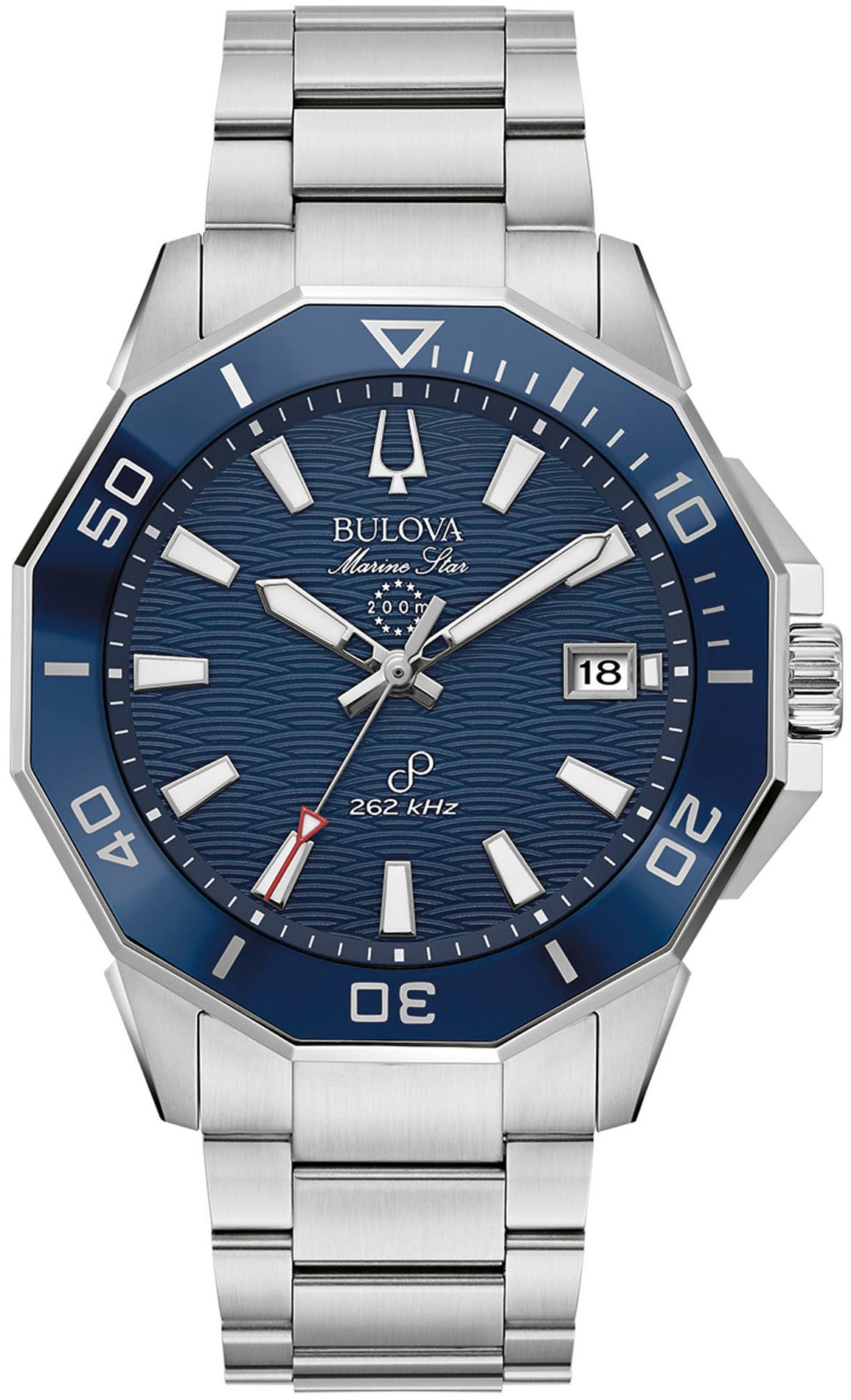 Bulova Quarzuhr »Marine Star«, Armbanduhr, Herrenuhr, Damenuhr, Edelstahlarmband, Saphirglas