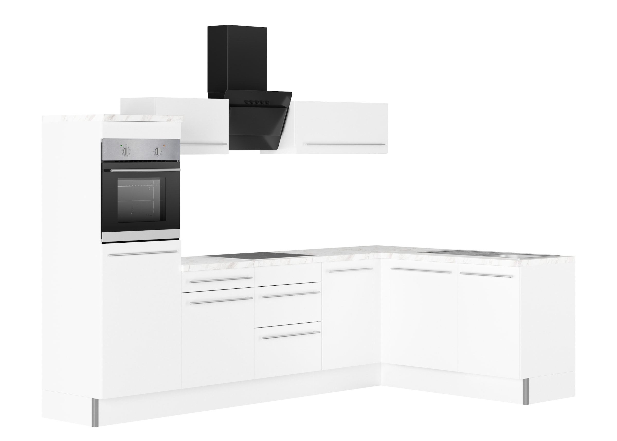 KOCHSTATION Küche "KS-Bern2", Stellmaße 295 x 175 cm, wahlweise mit E-Gerät günstig online kaufen