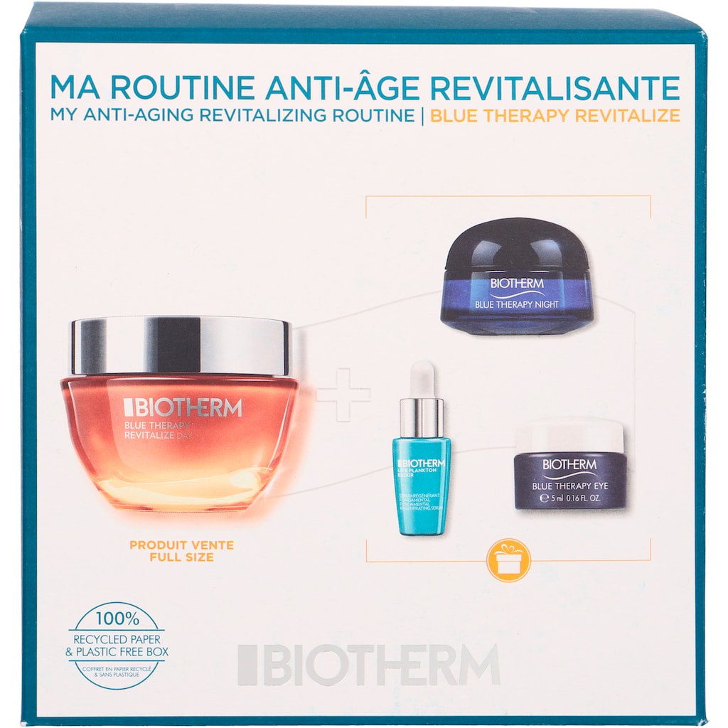 BIOTHERM Gesichtspflege-Set »Blue Therapy Revitalize Day Cream Value Set«, (4 tlg.)