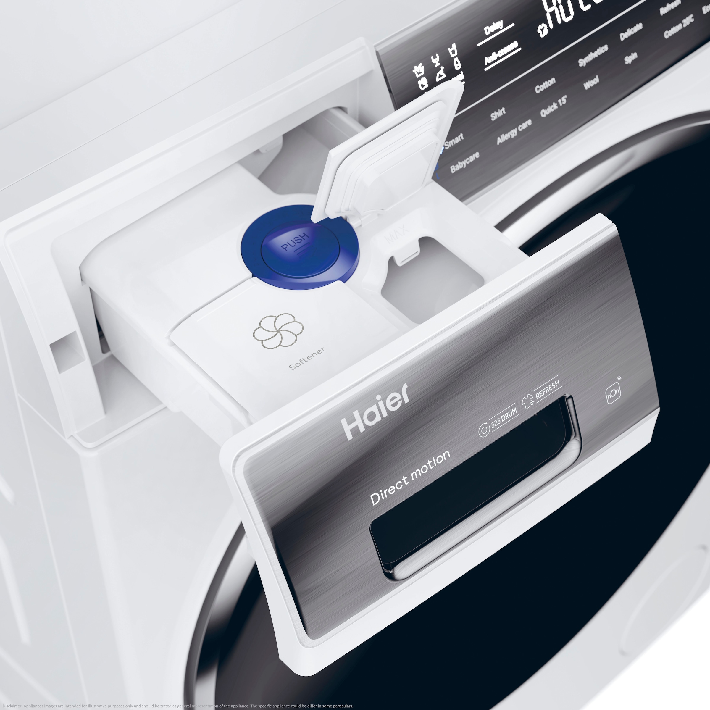 Haier Waschmaschine »HW90-BD14979EU1«, HW90-BD14979EU1, 9 kg, 1400 U/min, Smarte Bedienung via hOn App