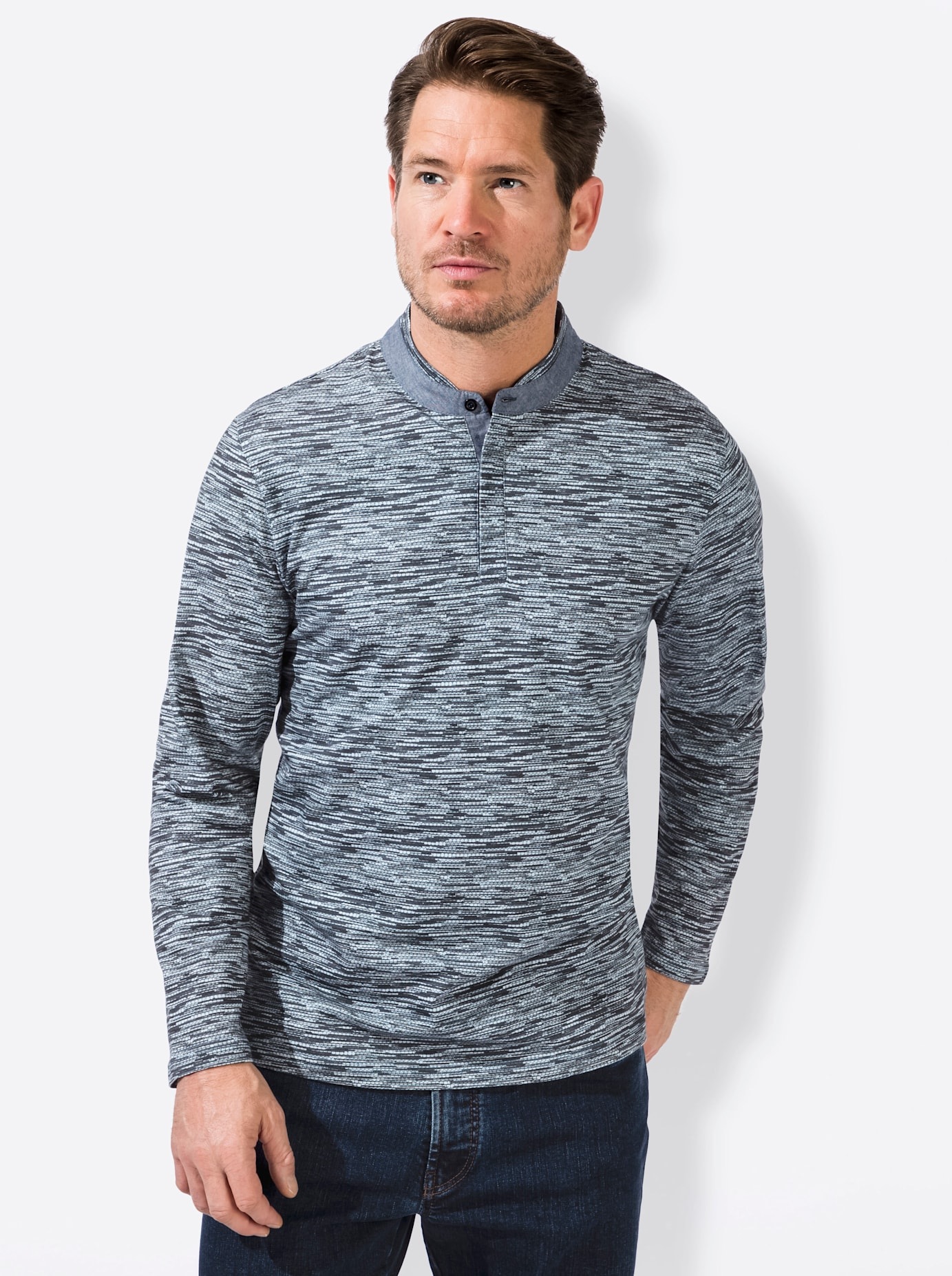 Marco Donati Langarmshirt "Langarm-Shirt" 1 Stk. tlg. günstig online kaufen