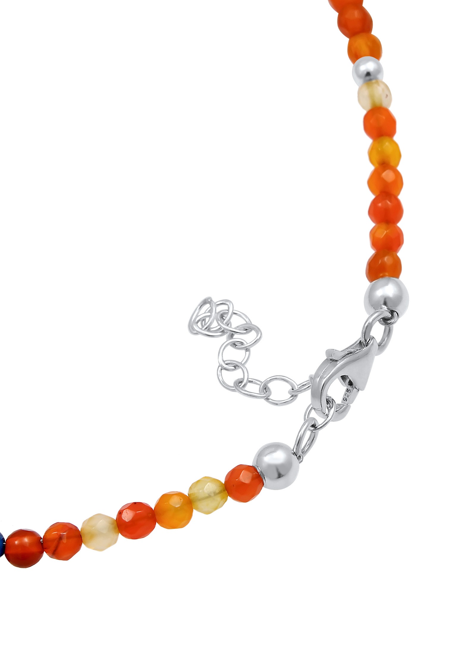 Nenalina Fußkette »Achat Kugeln Bunt Sommer Beach Festival 925 Silber«