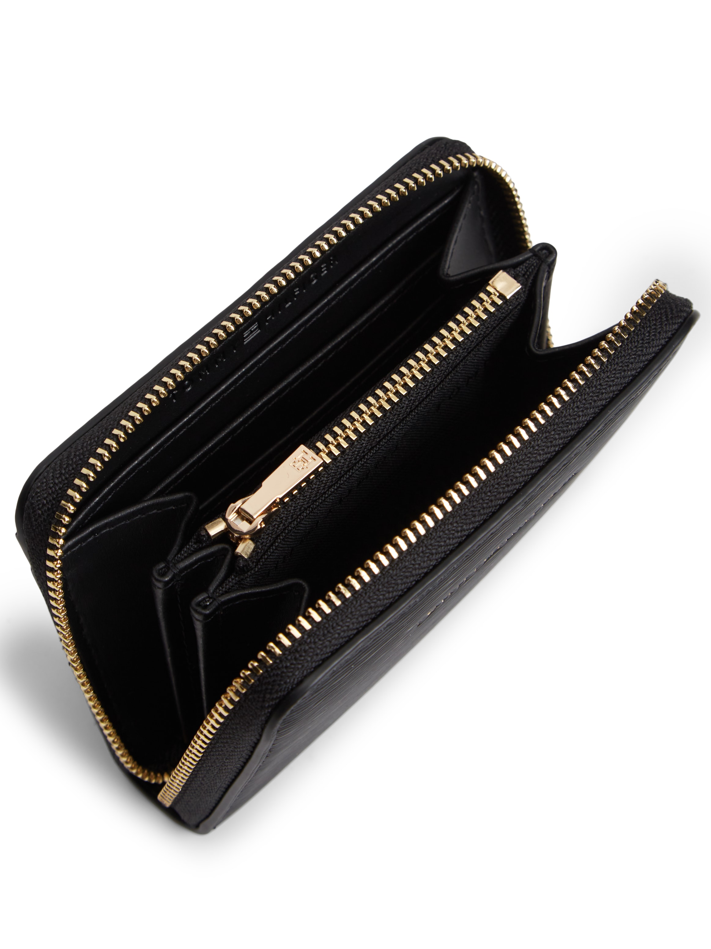 Tommy Hilfiger Geldbörse »TH MODERN COMPACT ZA« Damen Geldbeutel, Portemonnaie mit Logo-Schriftzug