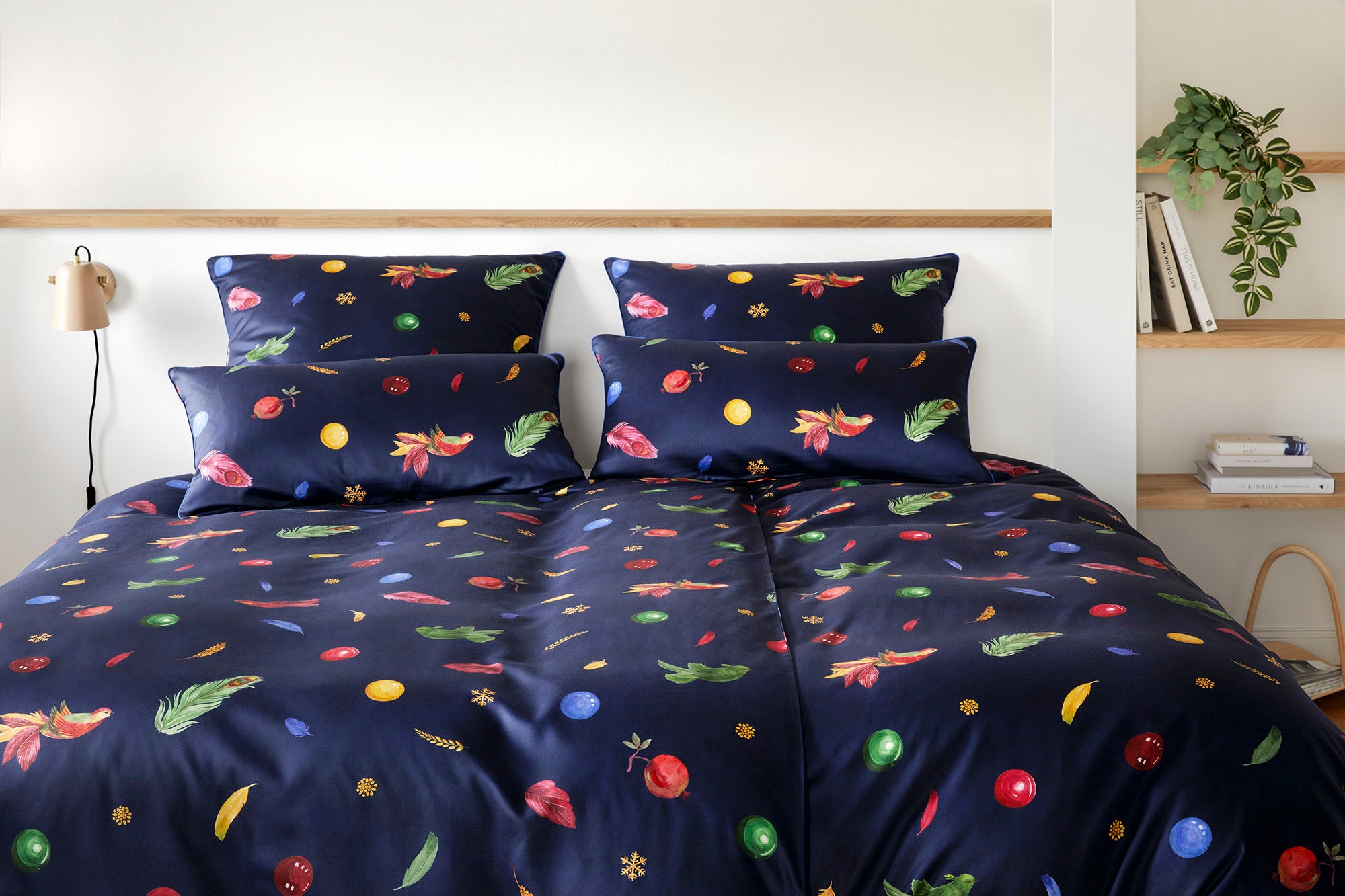 Elegante Bettwäsche "Noel" 2 Stk. tlg. angenehmes Hautgefühl günstig online kaufen