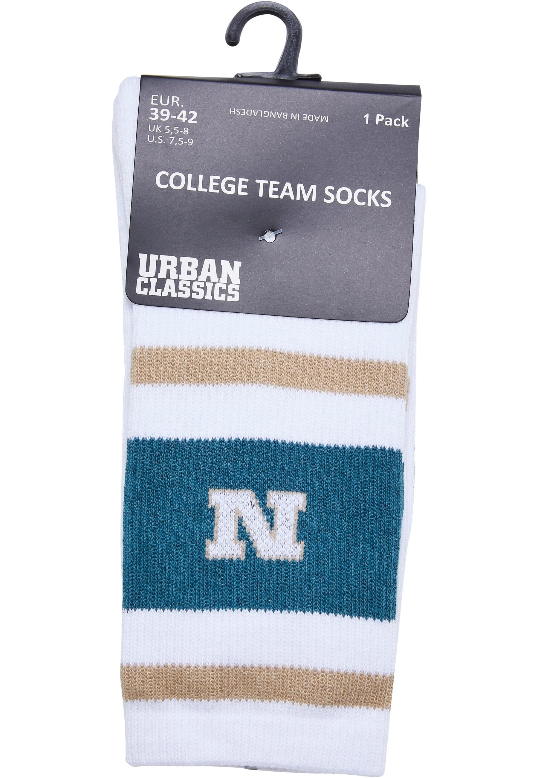 URBAN CLASSICS Basicsocken »Urban Classics Unisex College Team Socks«, (1 Paar)
