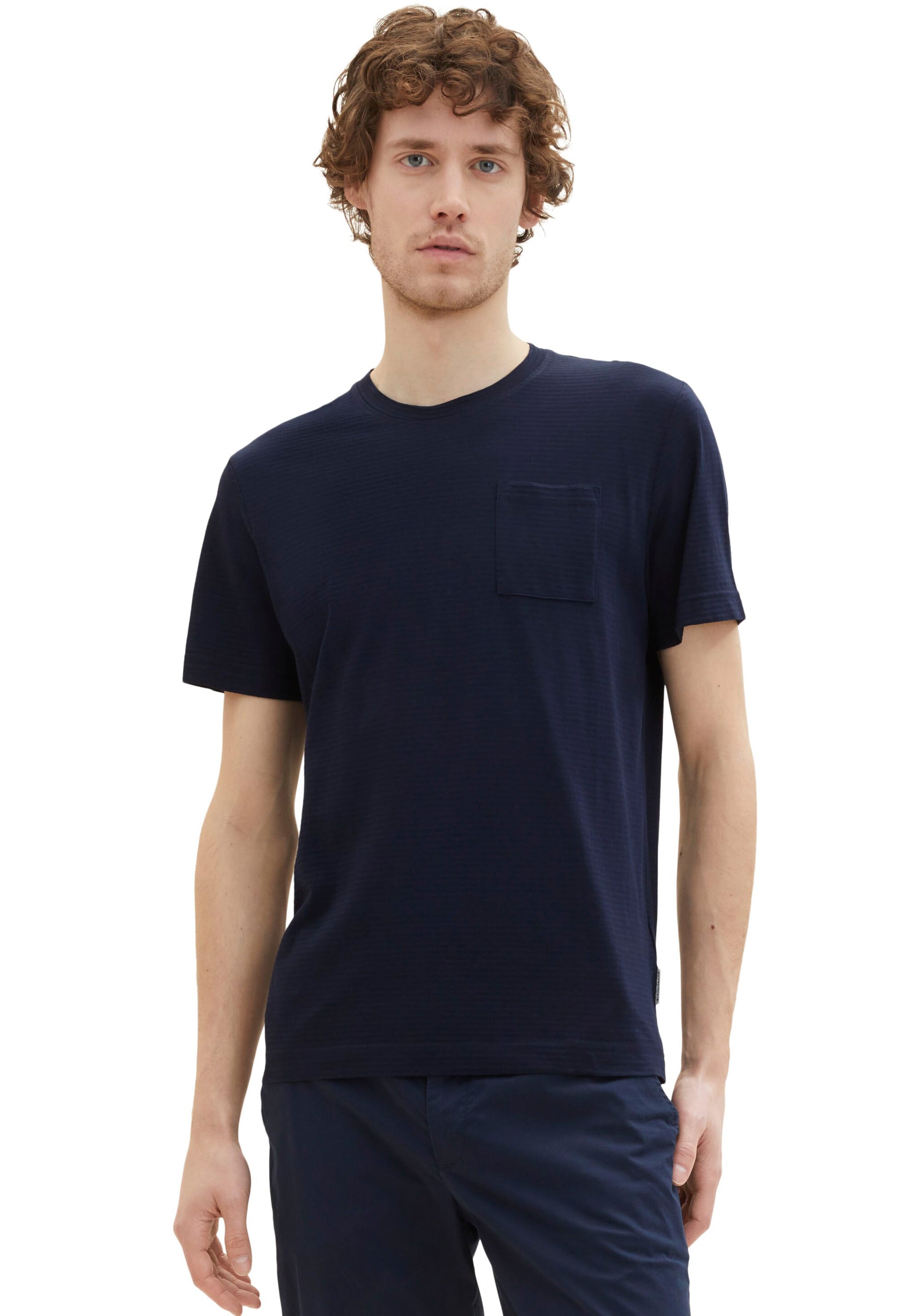 kaufen BAUR TOM Meliert TAILOR ▷ Optik T-Shirt, |