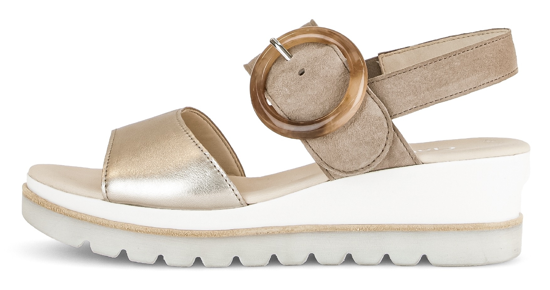 Gabor Keilsandalette, Plateau, Sommerschuh, Riemchensandale mit Klettverschluss