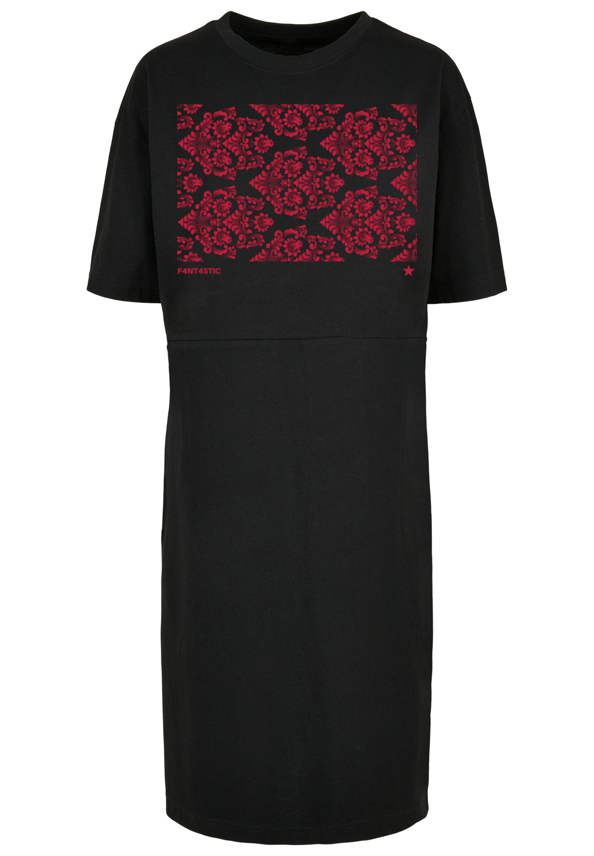 F4NT4STIC Shirtkleid "Muster Blumen Rot", Print günstig online kaufen