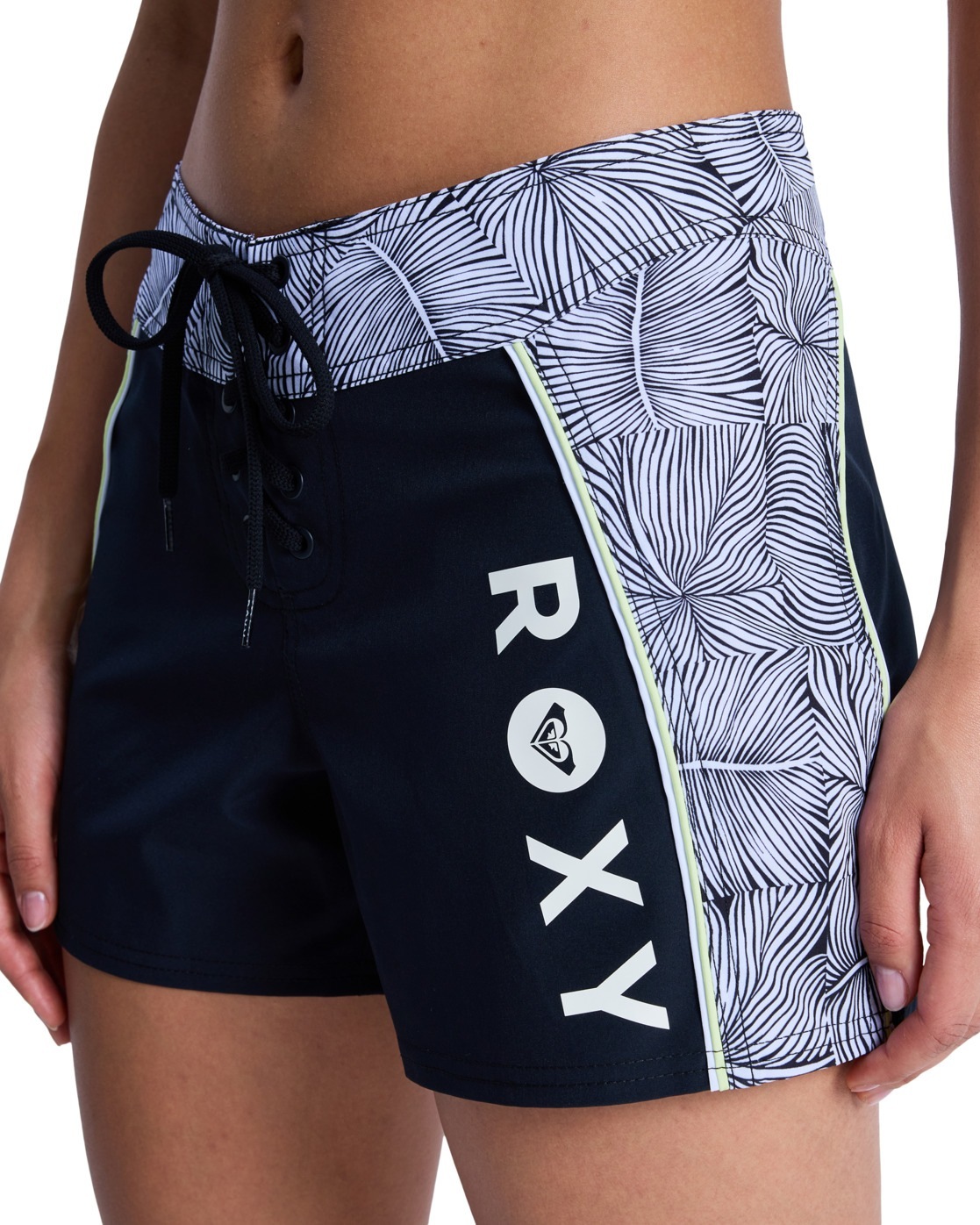 Boardshorts ROXY "The Pro Surf", Damen, Gr. XS, anthrazit popiscus, Obermaterial: 55% Microfaser, 37% Microfaser, 8% Elasthan;, Hosen 3